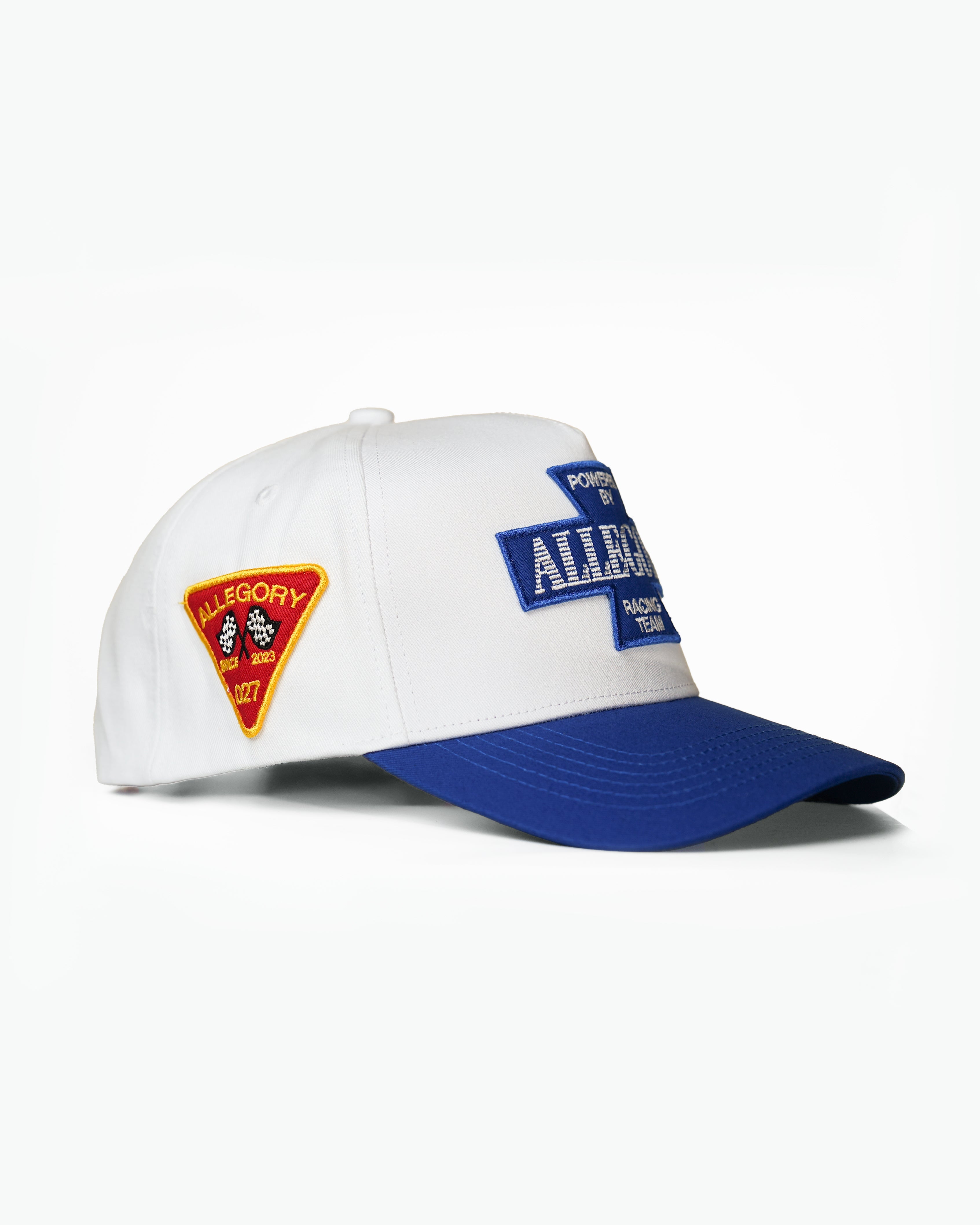 Allegory Racing Division Premium Hat / White / Sapphire Blue-2