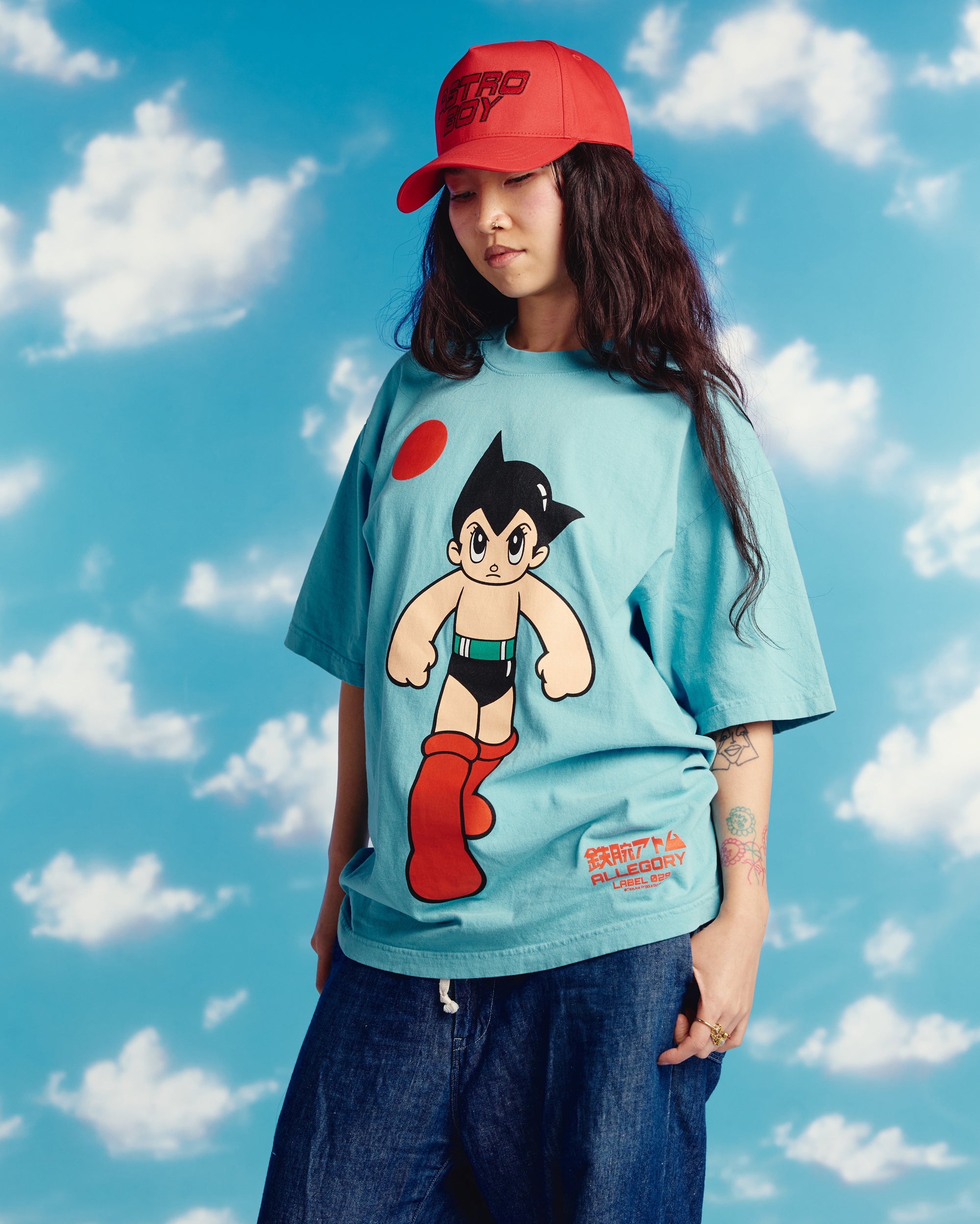 Iron Arm Mighty Atom Tee For Astro Boy / Sky Blue-5
