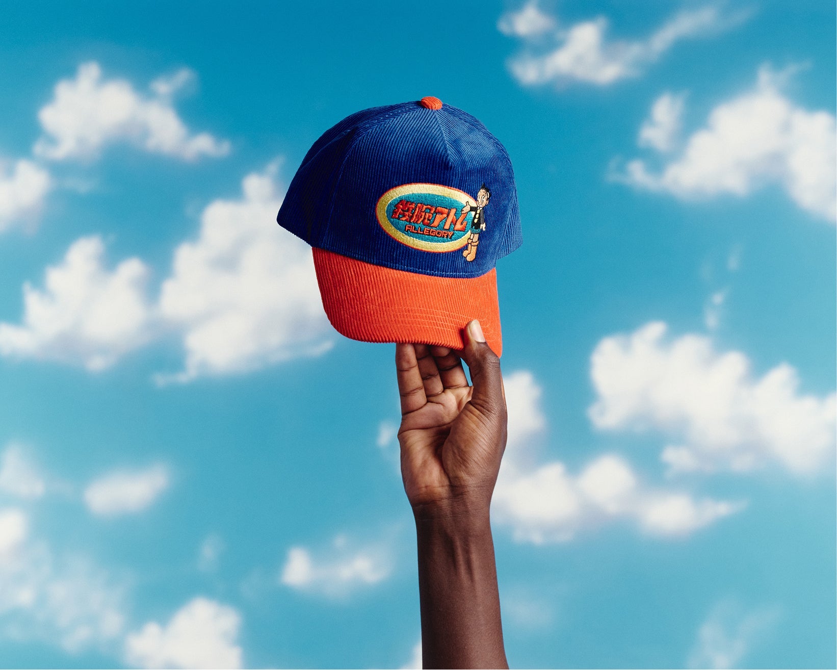 School Boy Mighty Atom Corduroy Hat For Astro Boy™ / Cobalt Blue / Terracotta Red-6