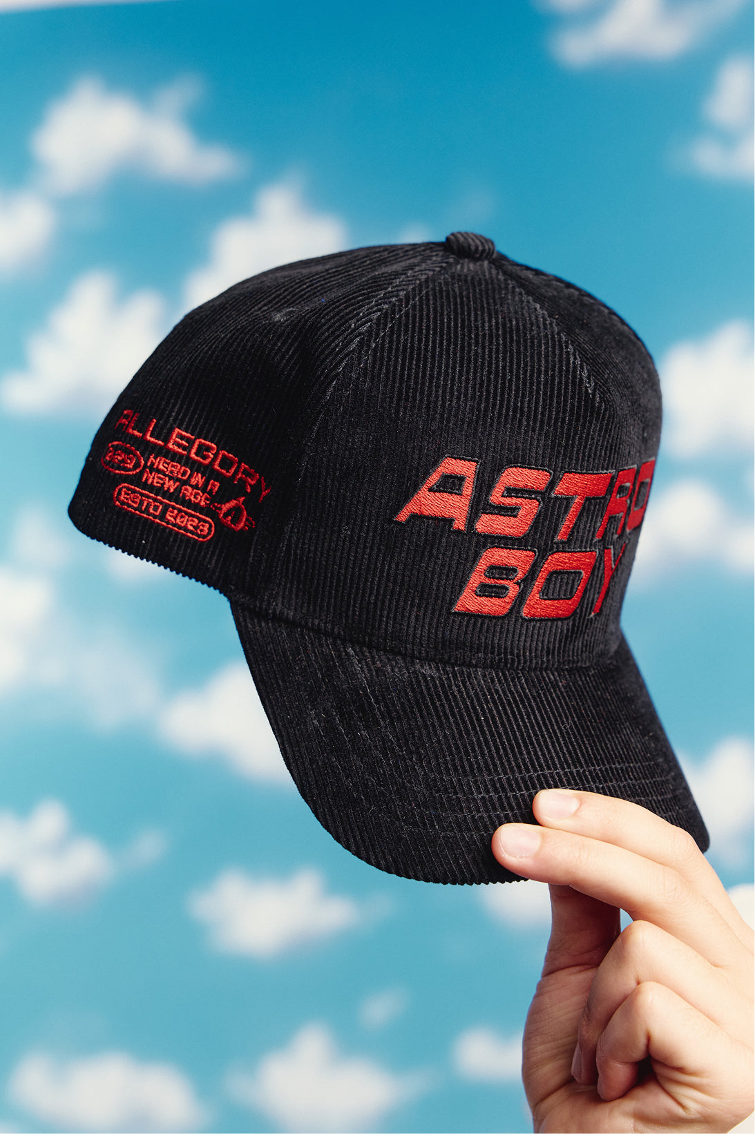 Astro Boy Logo Corduroy Hat For Astro Boy / Black-4