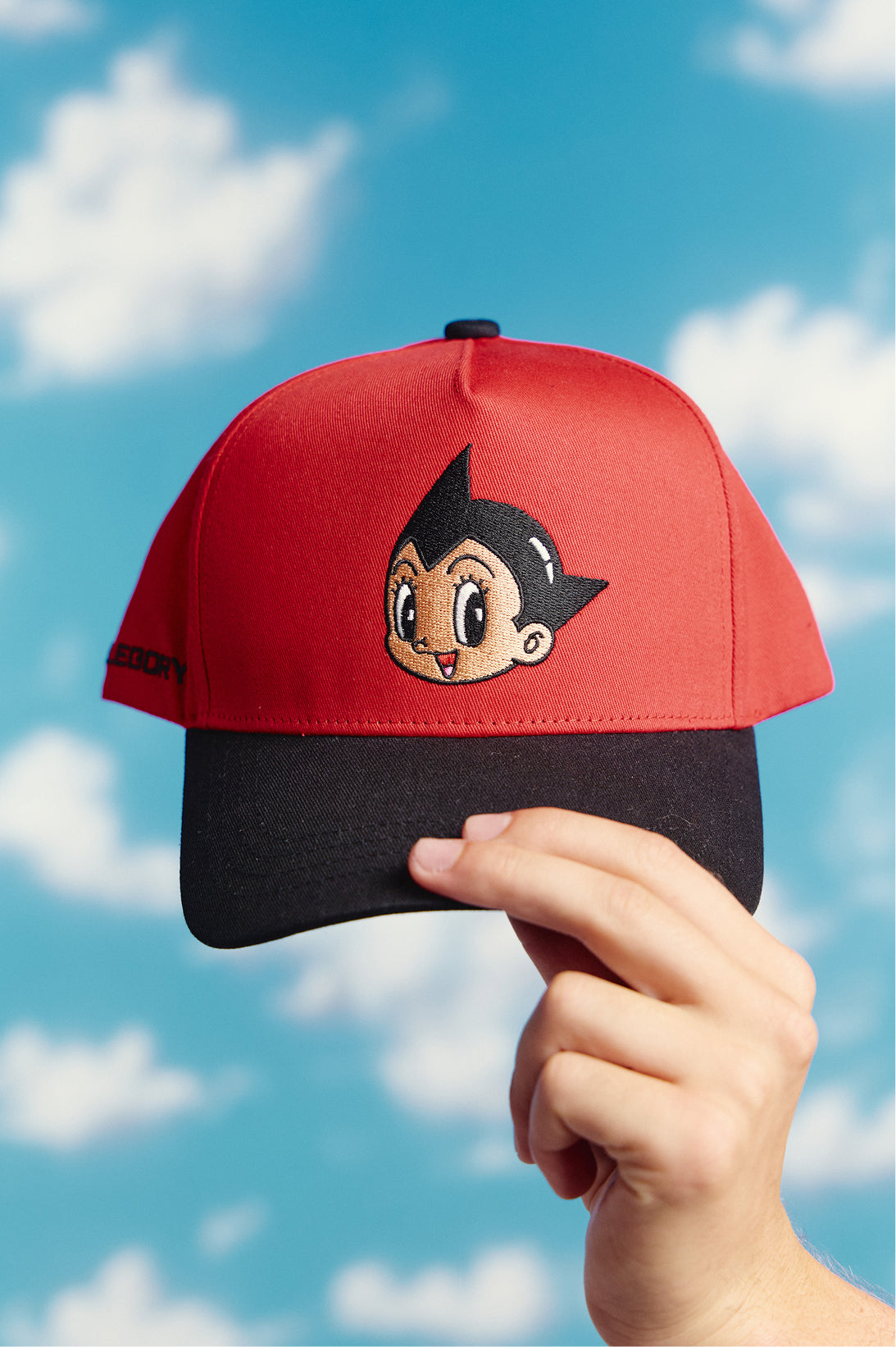 Classic Astro Boy Corduroy Hat For Astro Boy / Imperial Red / Black-3