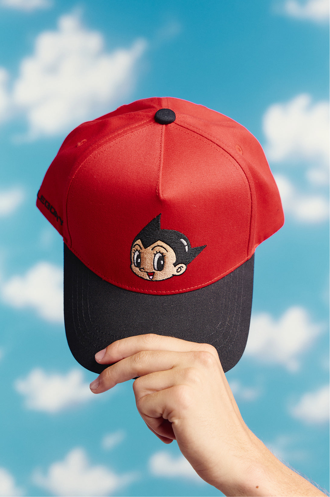 Classic Astro Boy Corduroy Hat For Astro Boy / Imperial Red / Black-4
