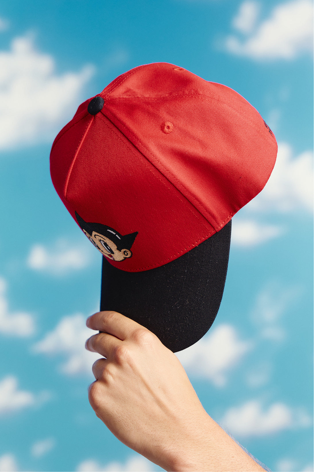 Classic Astro Boy Corduroy Hat For Astro Boy / Imperial Red / Black-6