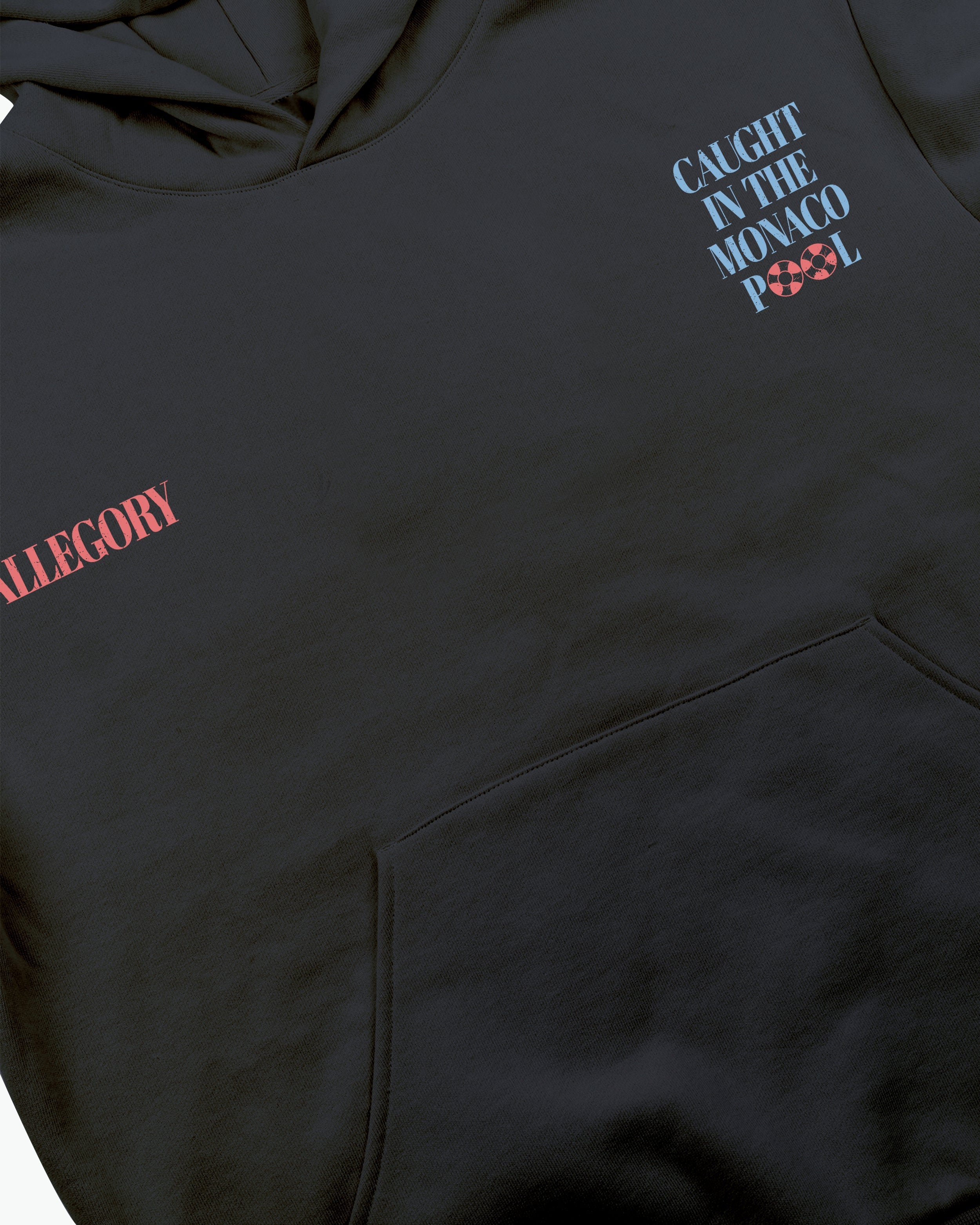 Caught In The Monaco Pool Hoodie / Charcoal-4