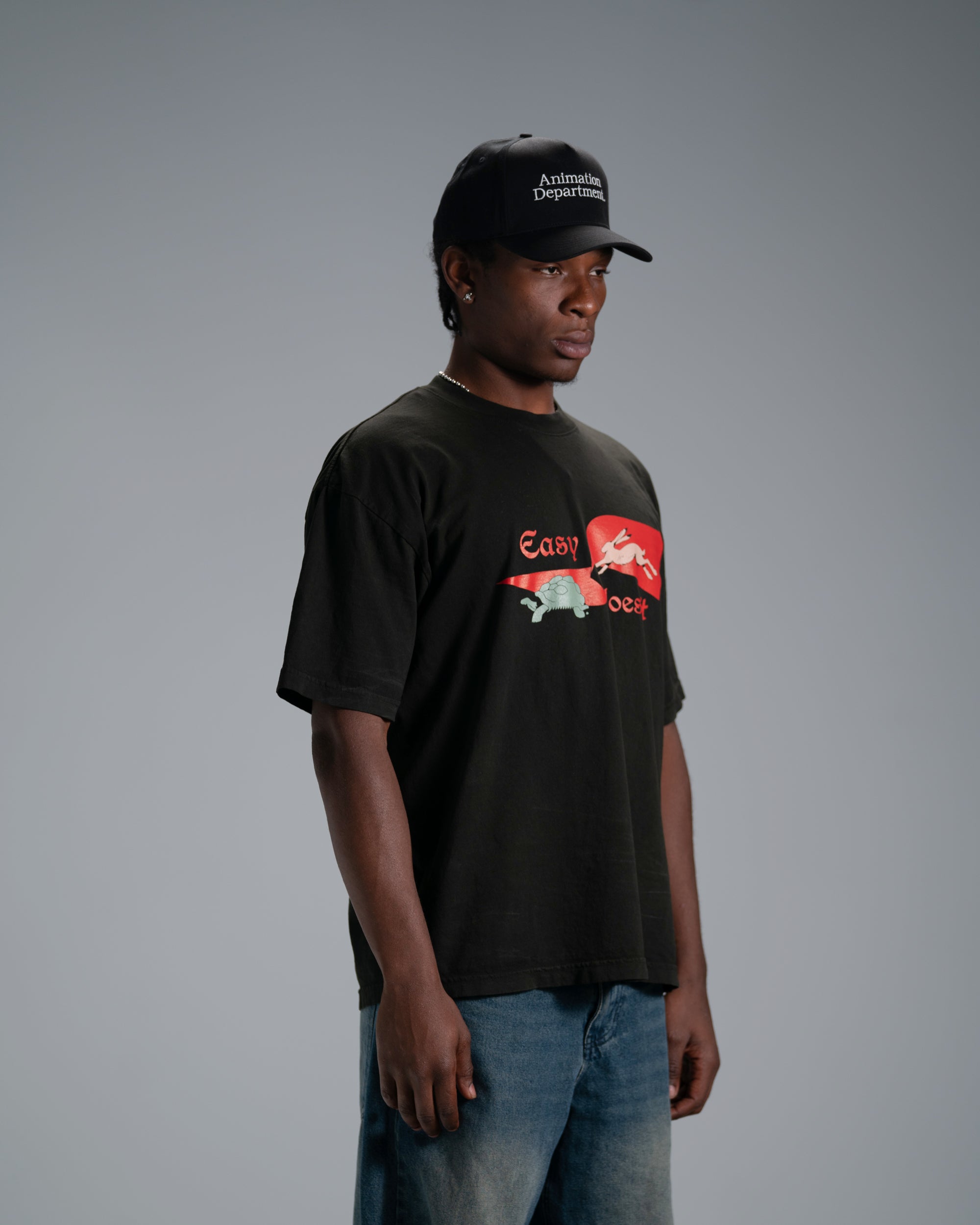 Tortoise and The Hare Tee / Charcoal-6
