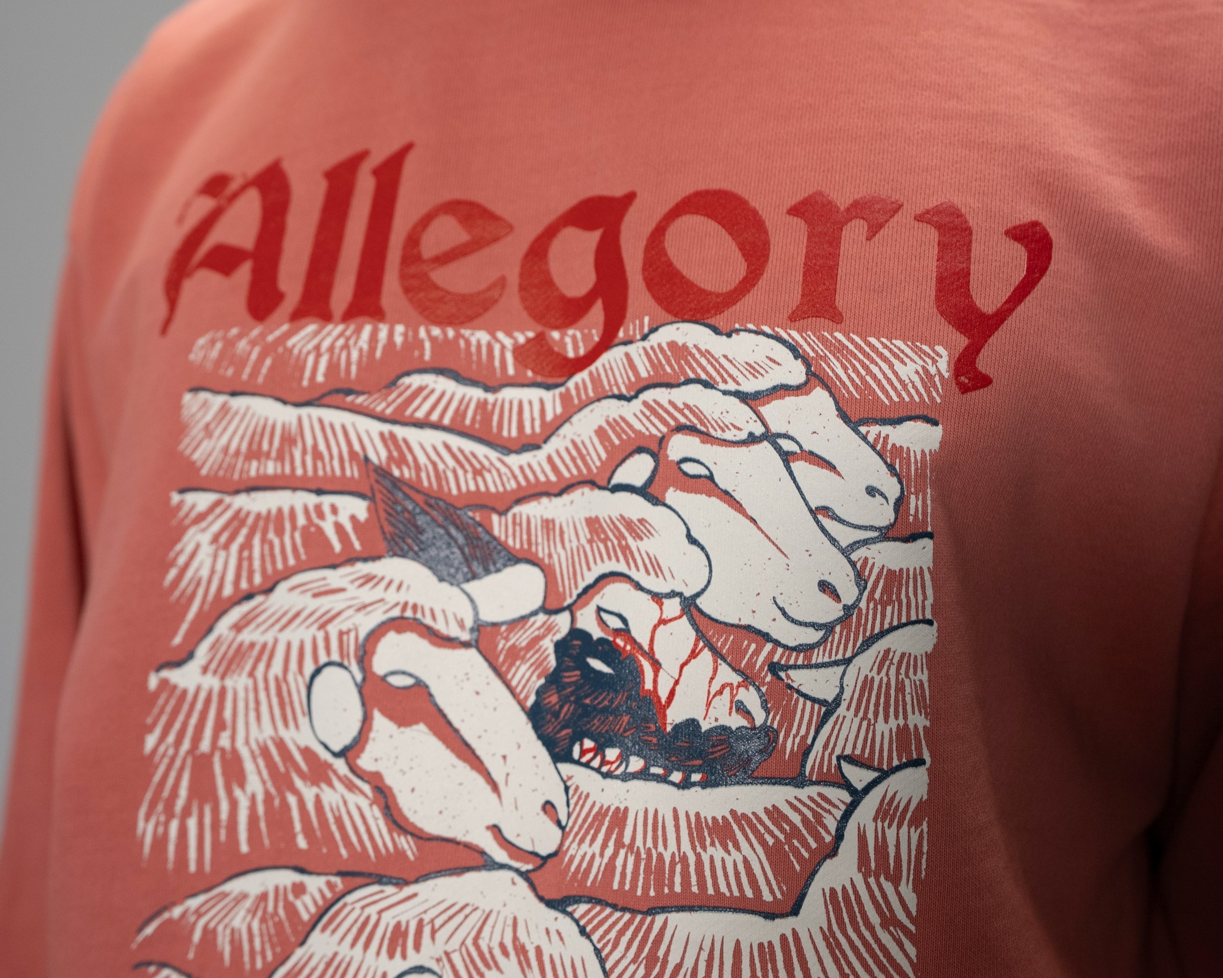 Wolf In Sheep Clothing Tee / Terracota-6