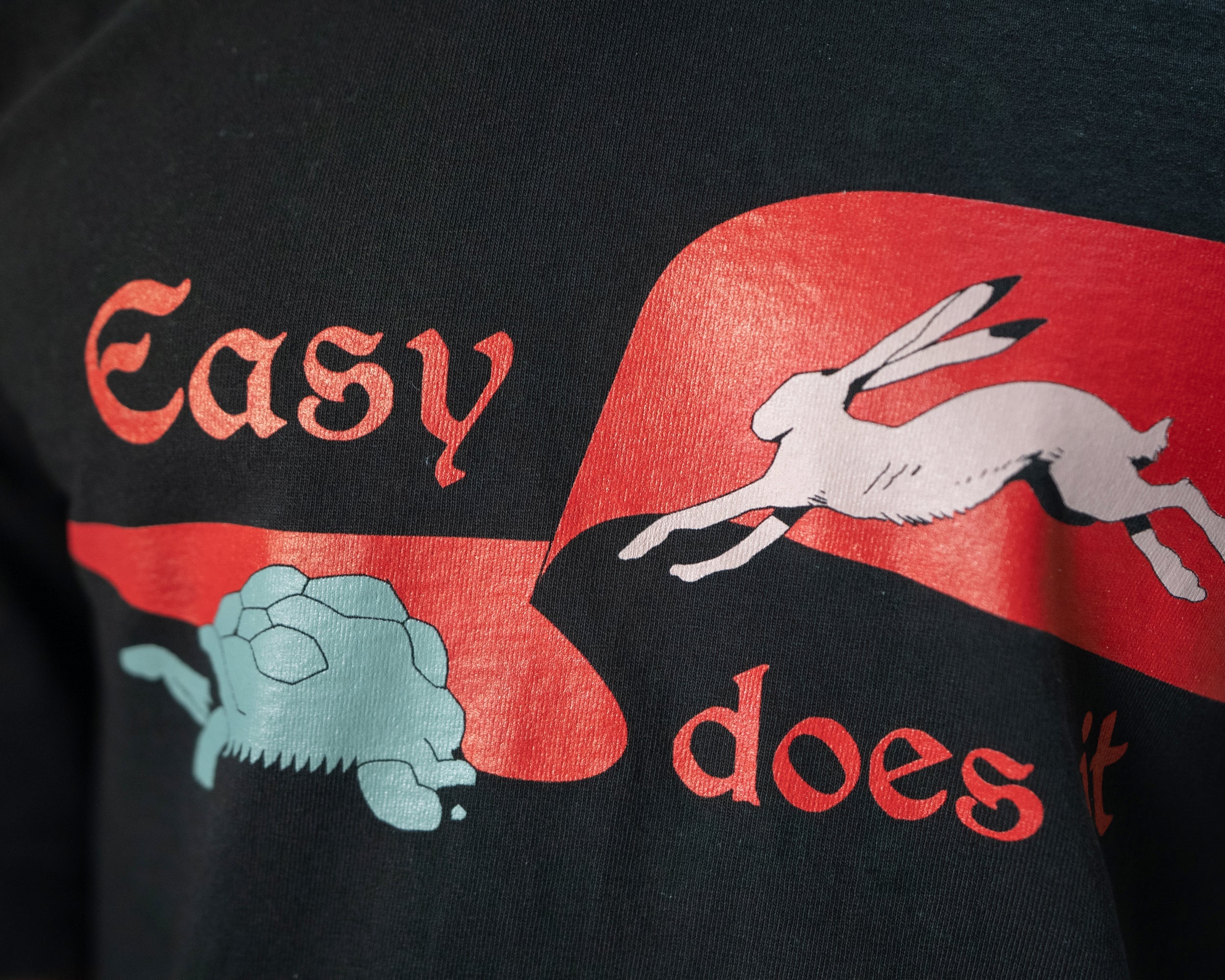 Tortoise and The Hare Tee / Charcoal-7