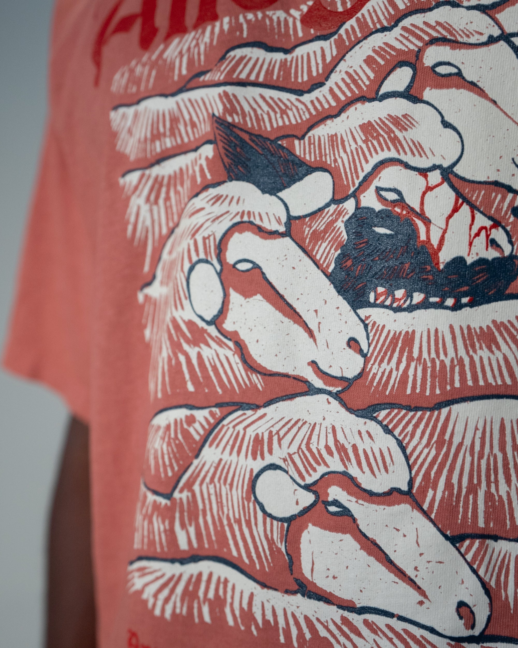 Wolf In Sheep Clothing Tee / Terracota-5