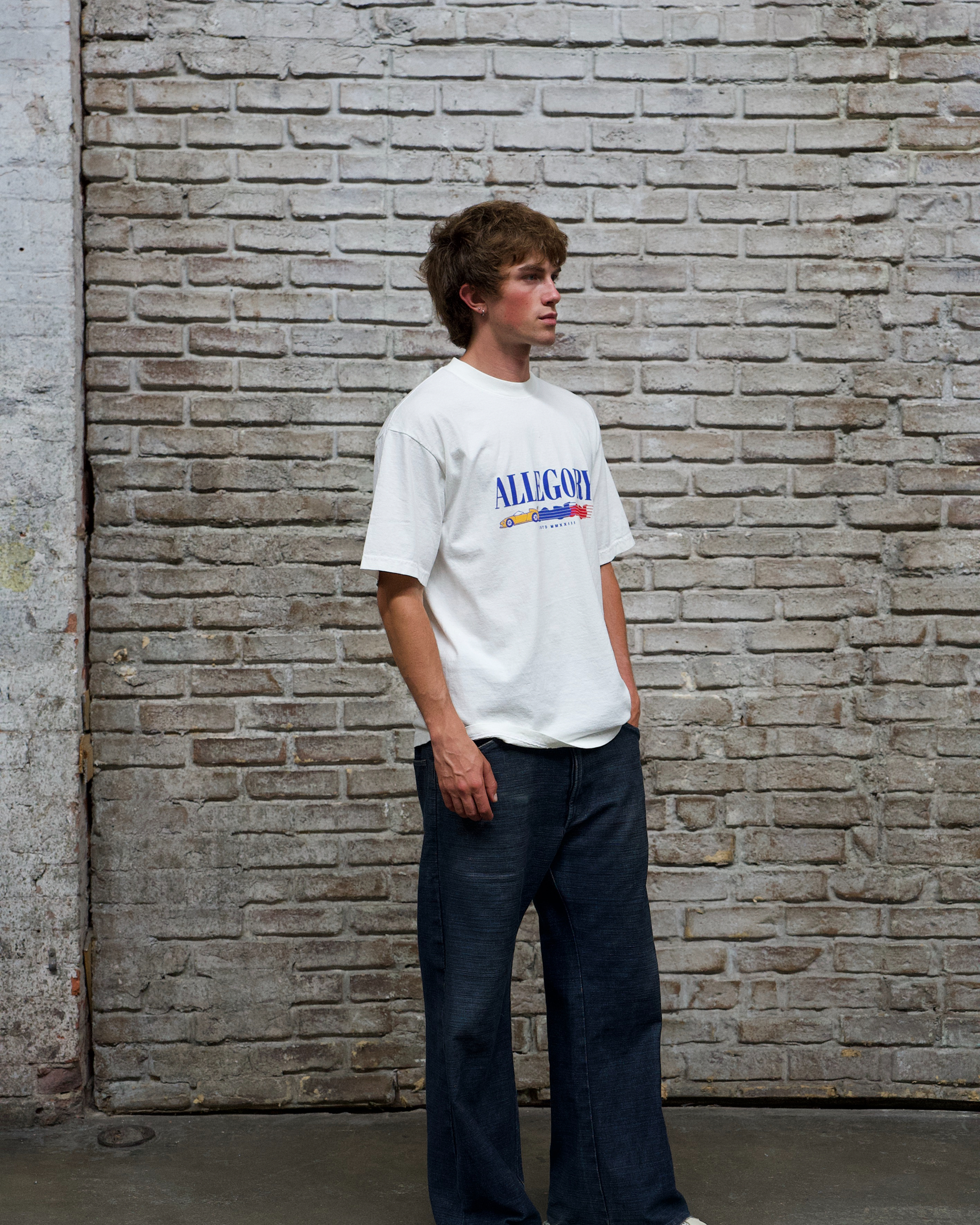 Allegory Gradient Car Tee / Off White-5