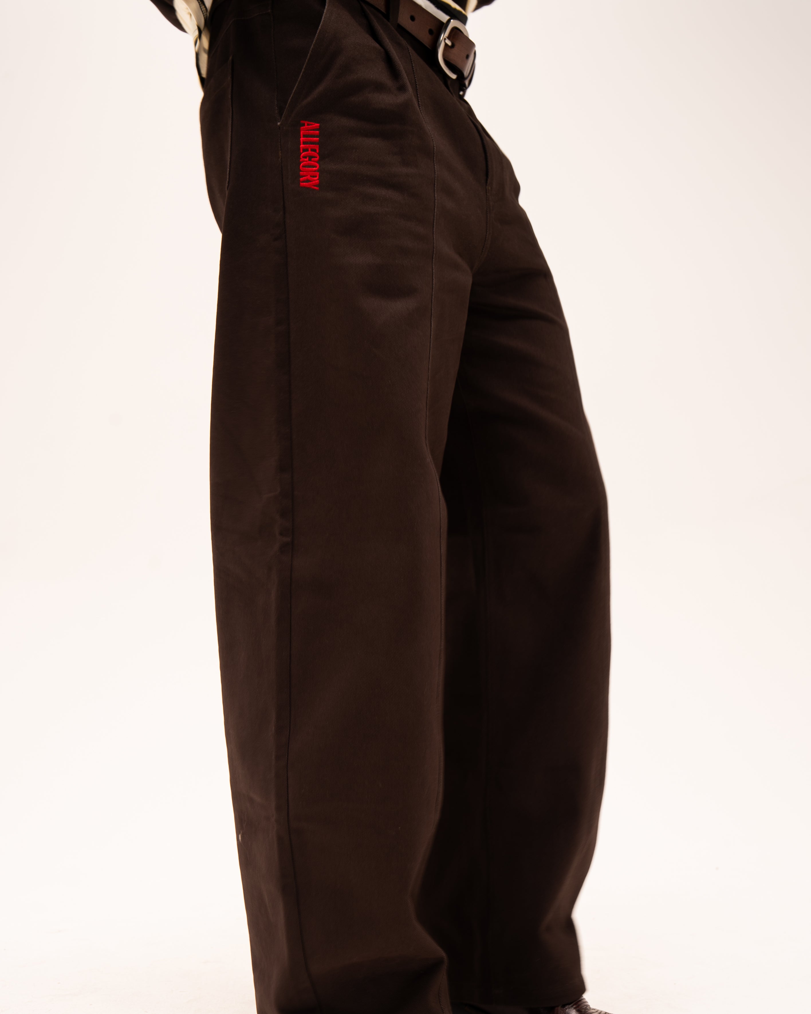 Yokohama Pleated Baggy Trousers-5