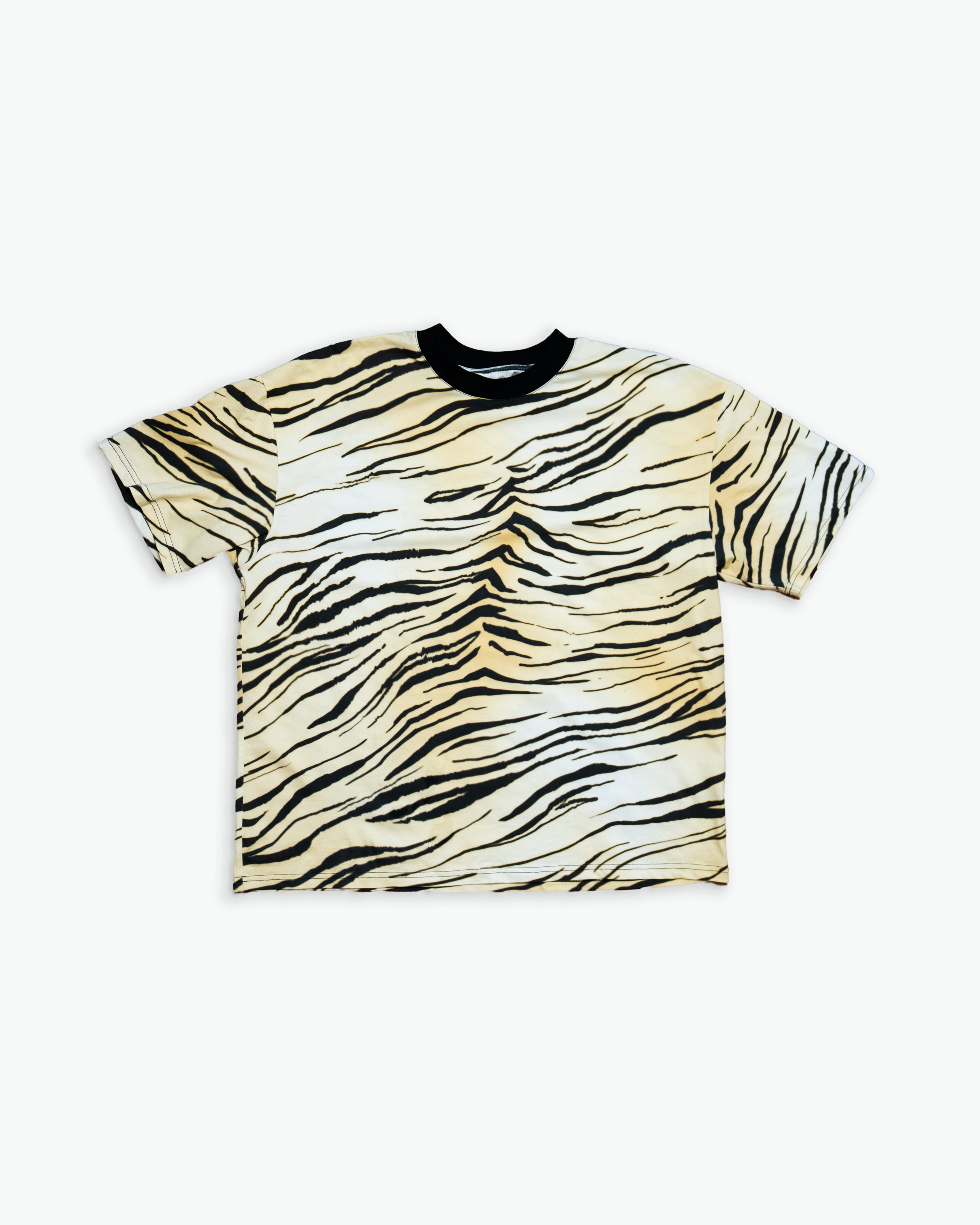 Zebra Stripe Cotton Tee-1