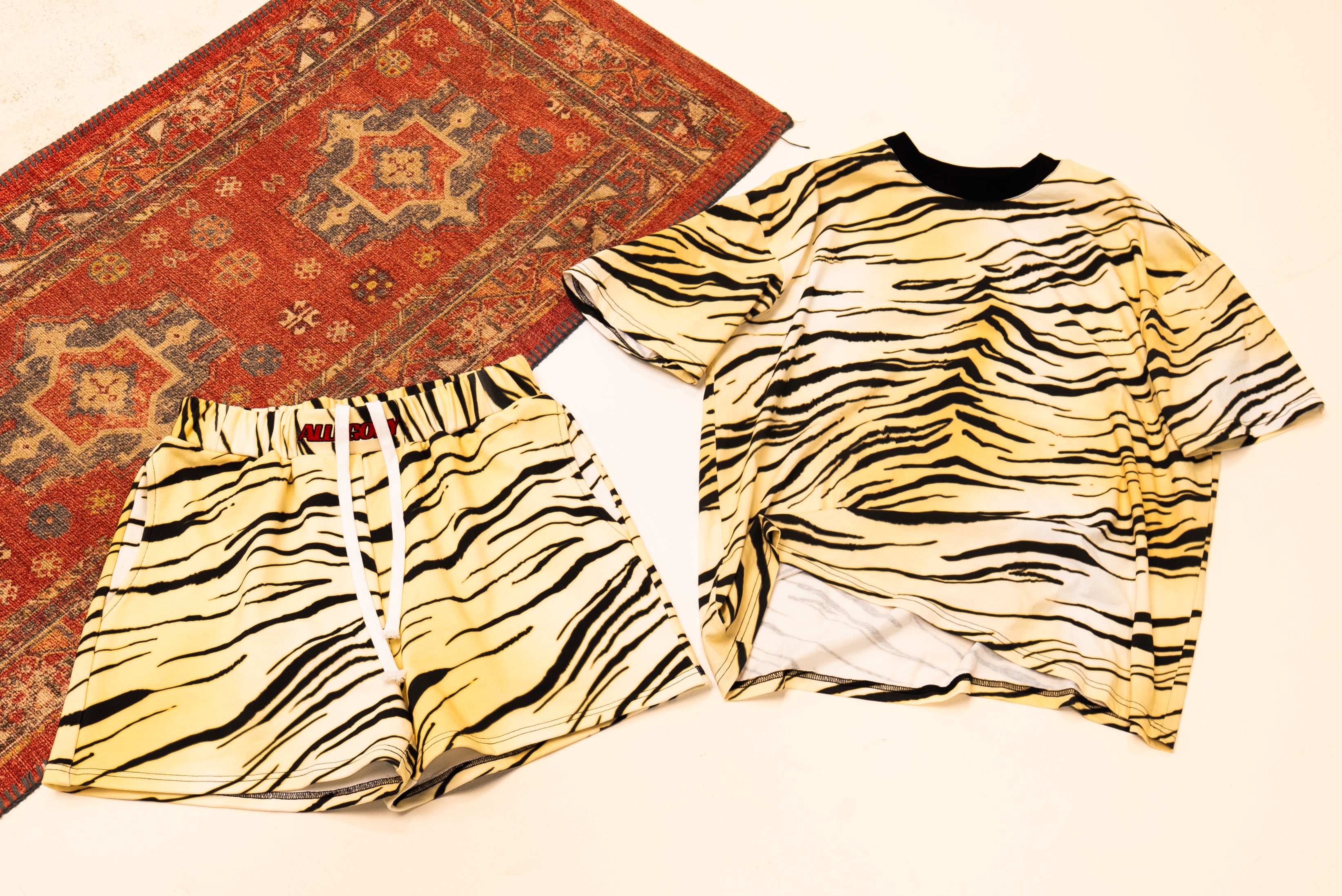 Zebra Stripe Cotton Tee-4