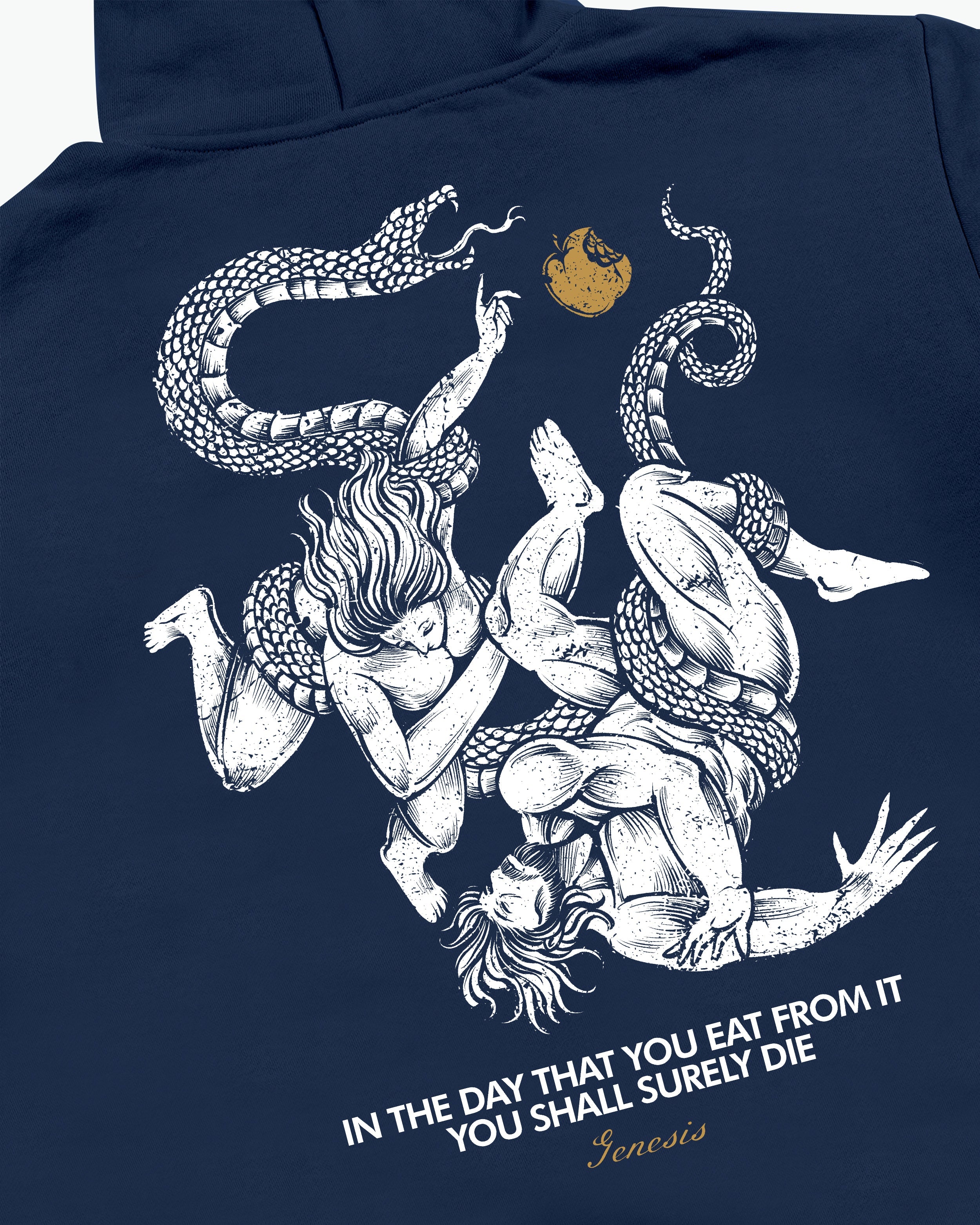 Fall of Man Hoodie / Navy-3