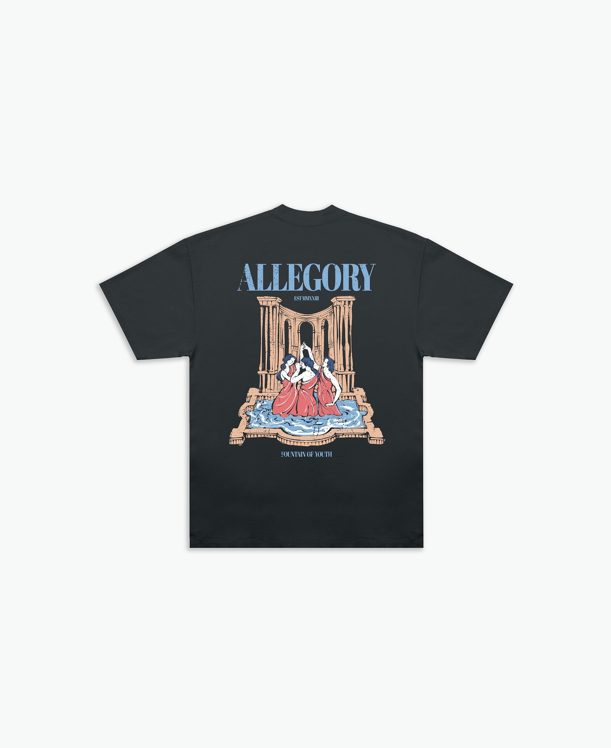 Fountain of Youth Tee / Charcoal-1