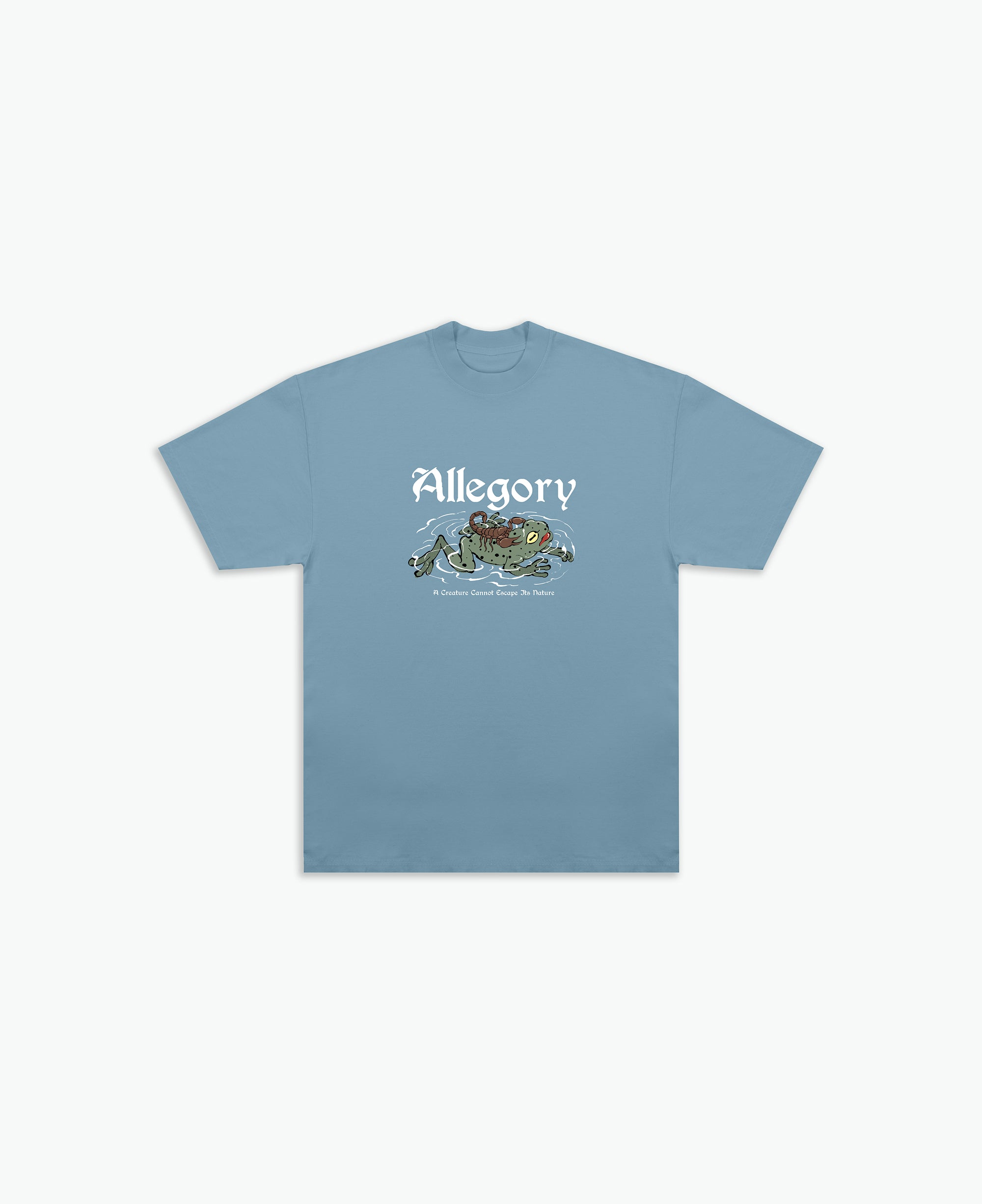Scorpion and The Frog Tee / Soft Denim Blue-1