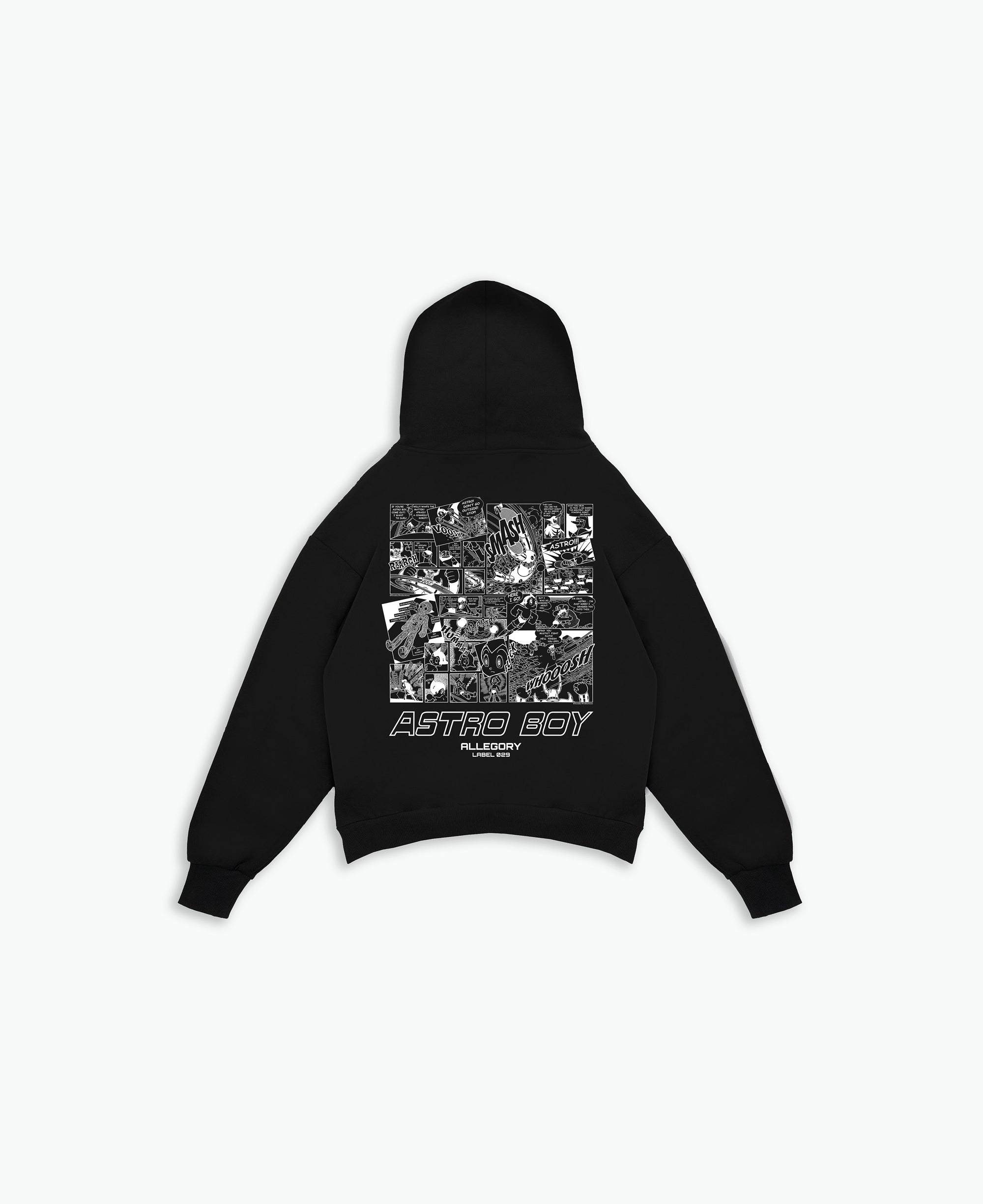Manga Panel Hoodie For Astro Boy / Black-1