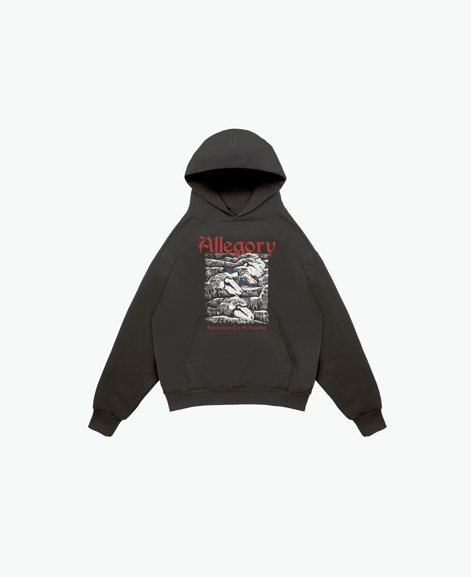 Wolf In Sheep Clothing Hoodie / Charcoal-1