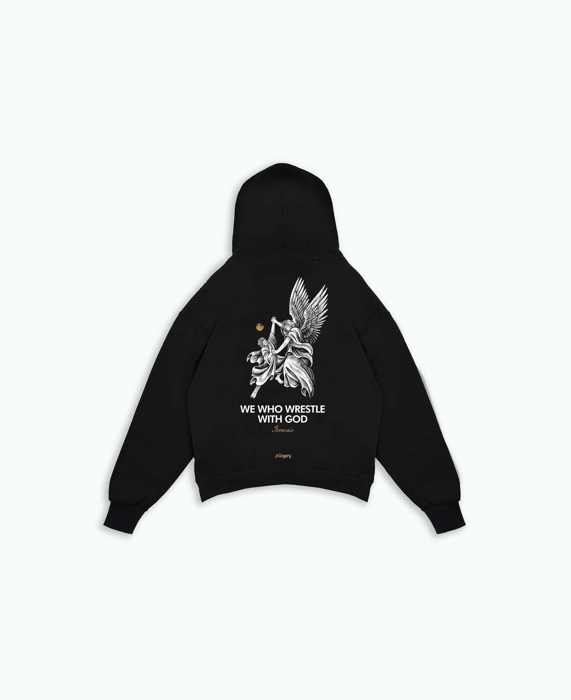 Wrestle With God Hoodie / Black-1