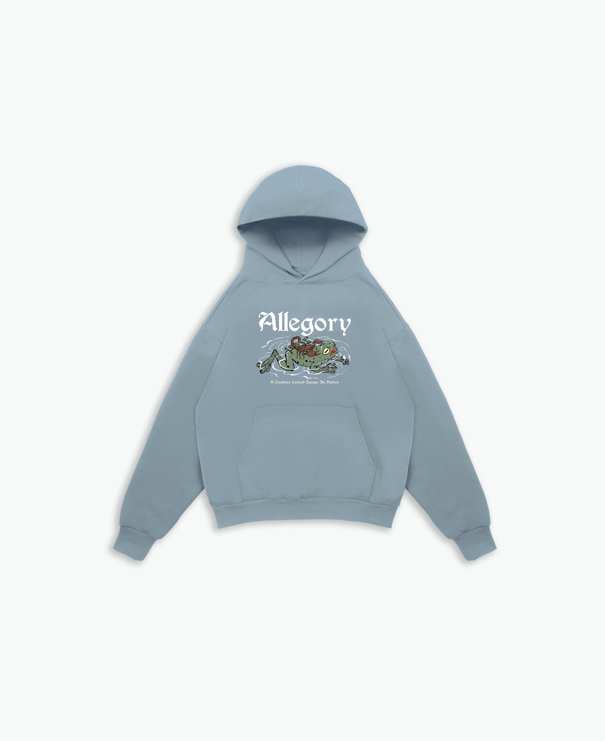 Scorpion and The Frog Hoodie / Soft Denim Blue-1