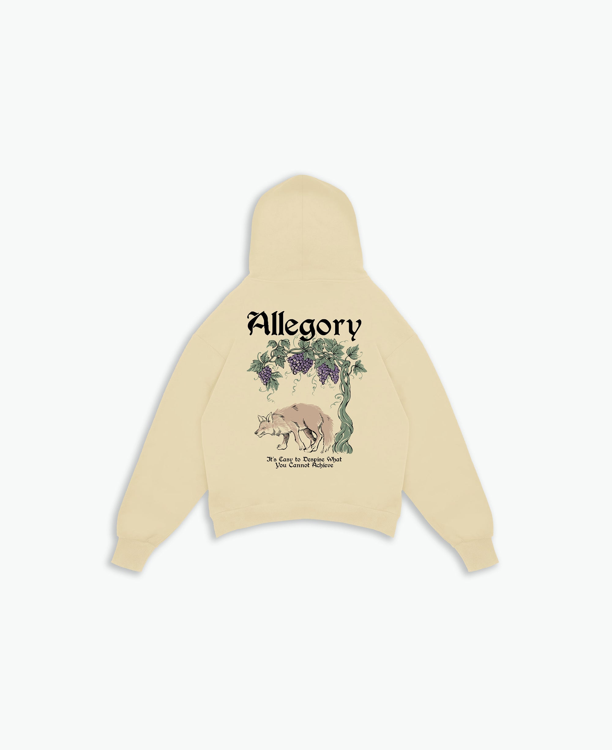 Fox and The Grapes Hoodie / Washed Gold-1