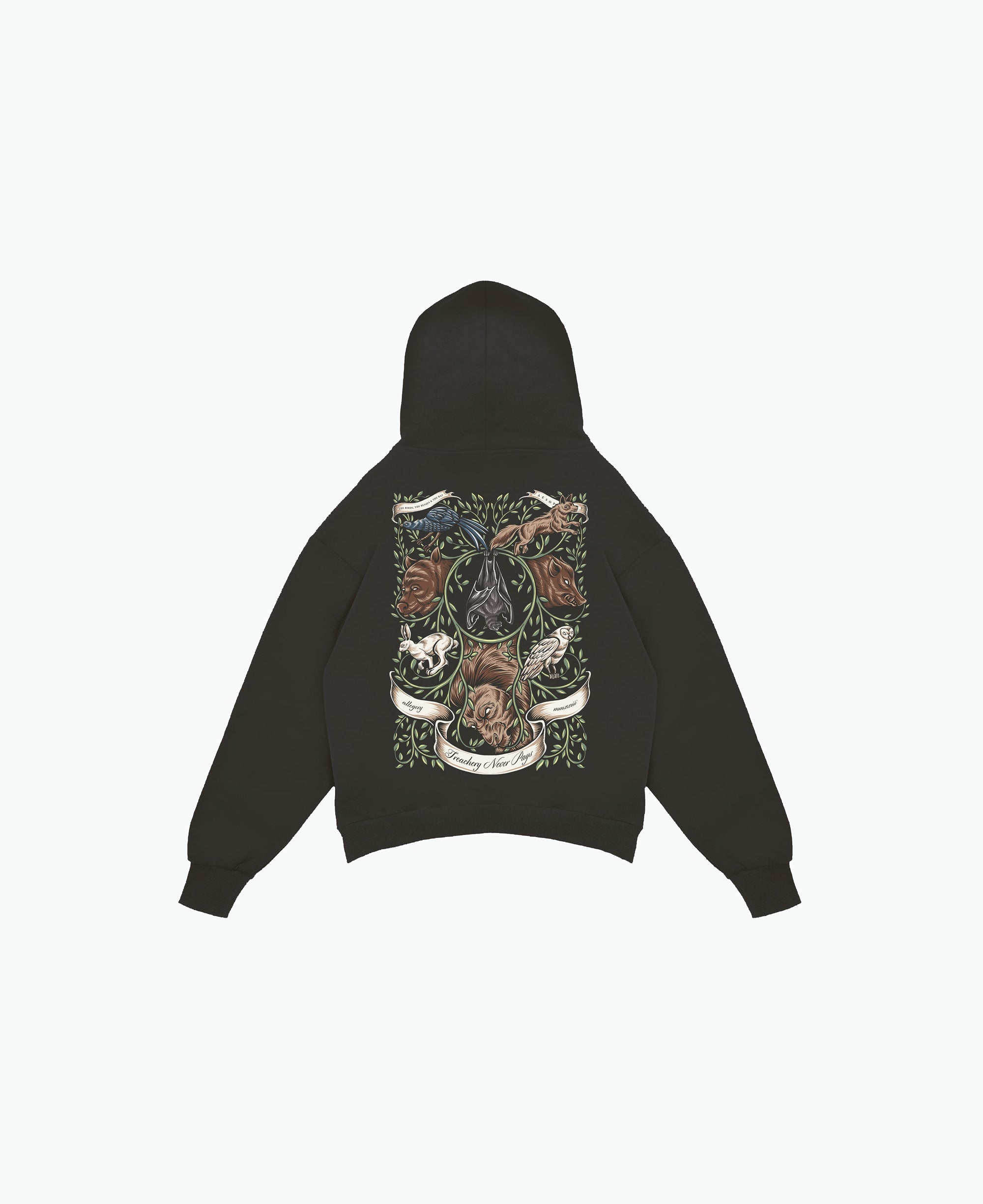 Bat, The Bird And The Beast Hoodie / Charcoal-1