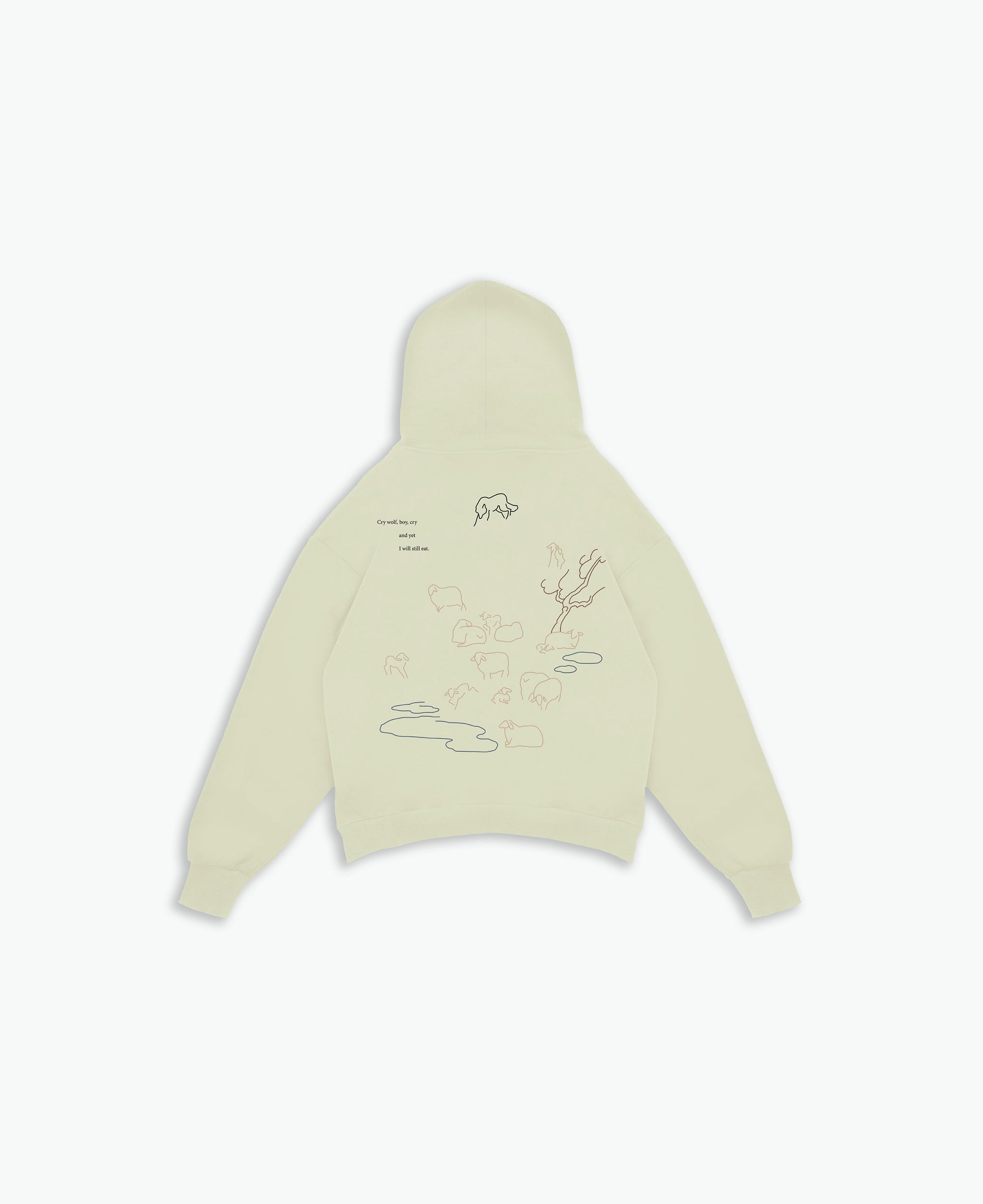 Boy Who Cried Wolf Hoodie / Sage Green-1
