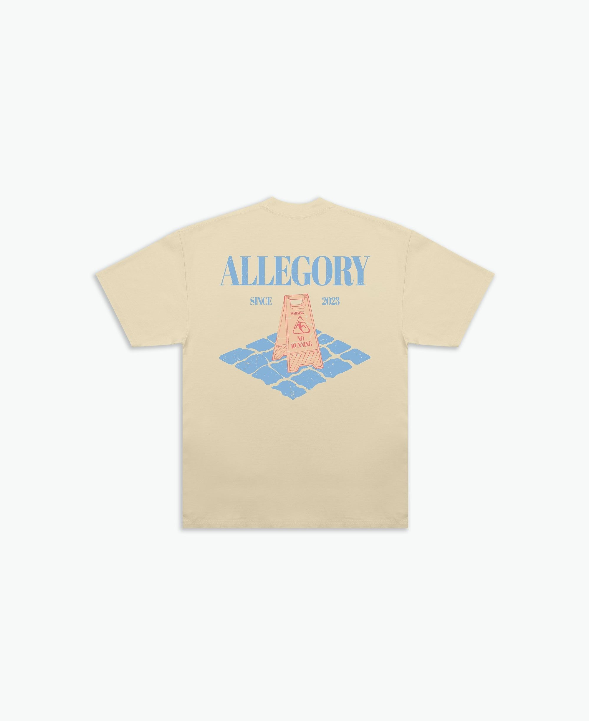 "No Running" Tee / Washed Gold-1
