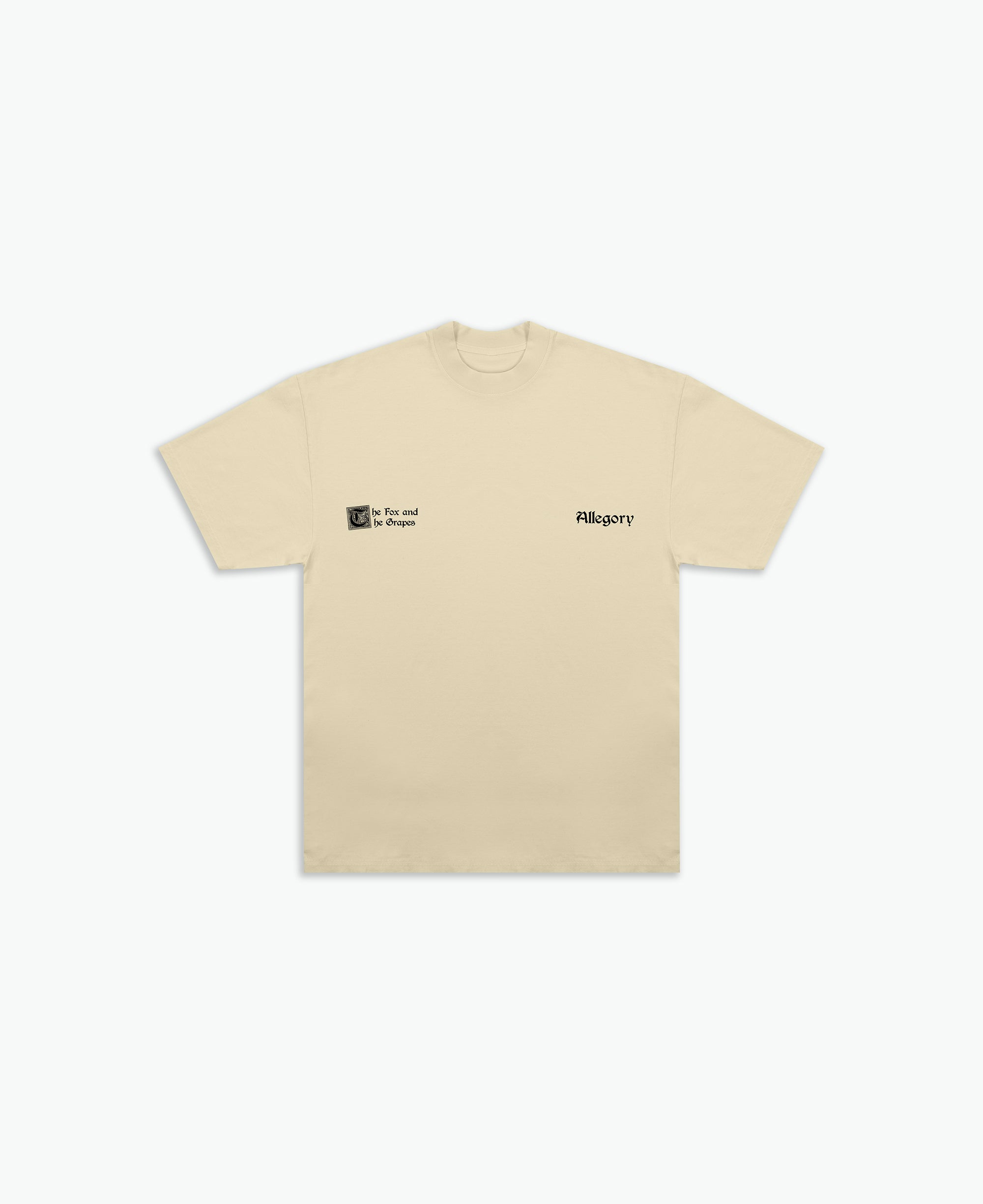 Fox and The Grapes Tee / Washed Gold-2