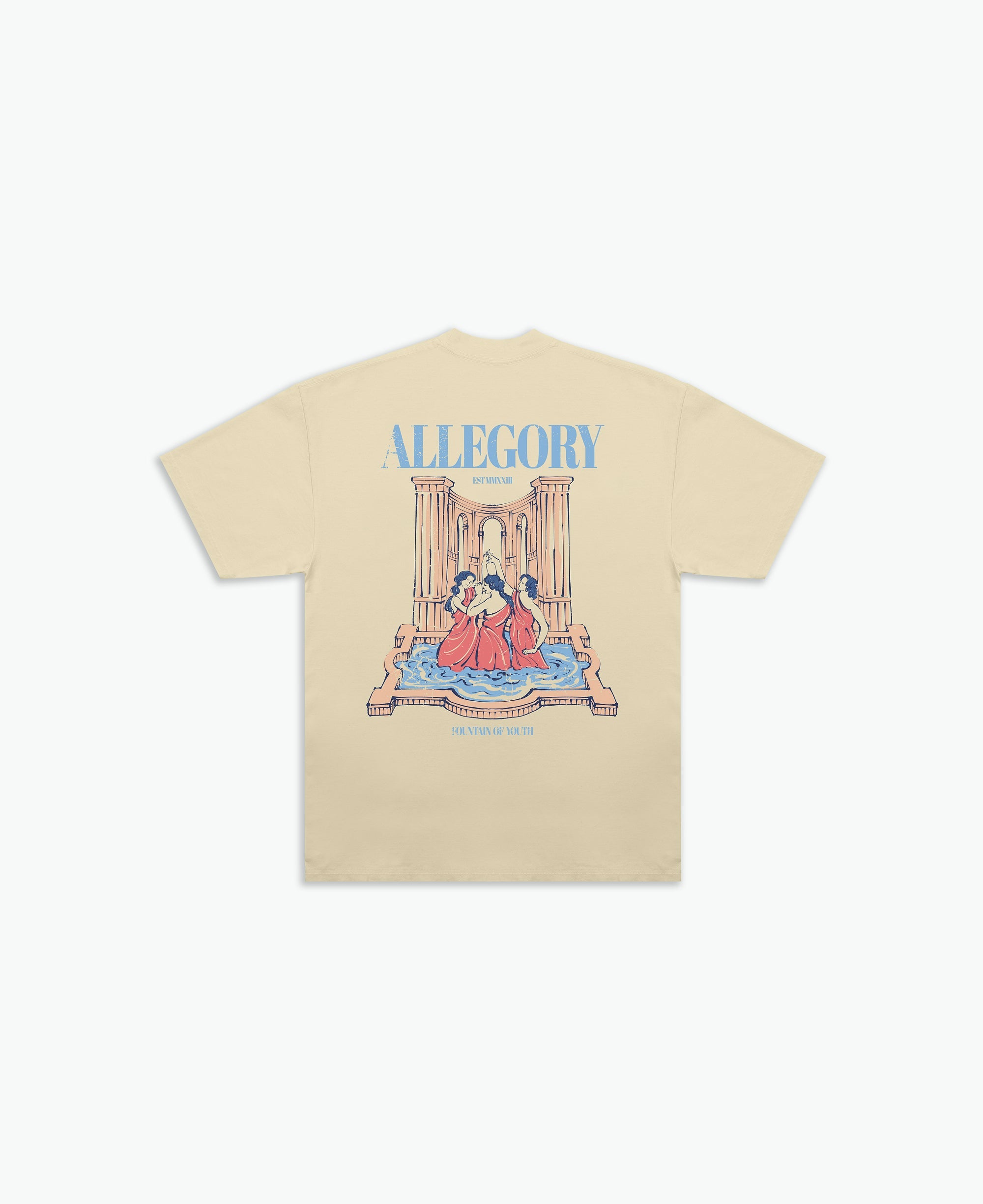 Fountain of Youth Tee / Washed Gold-1