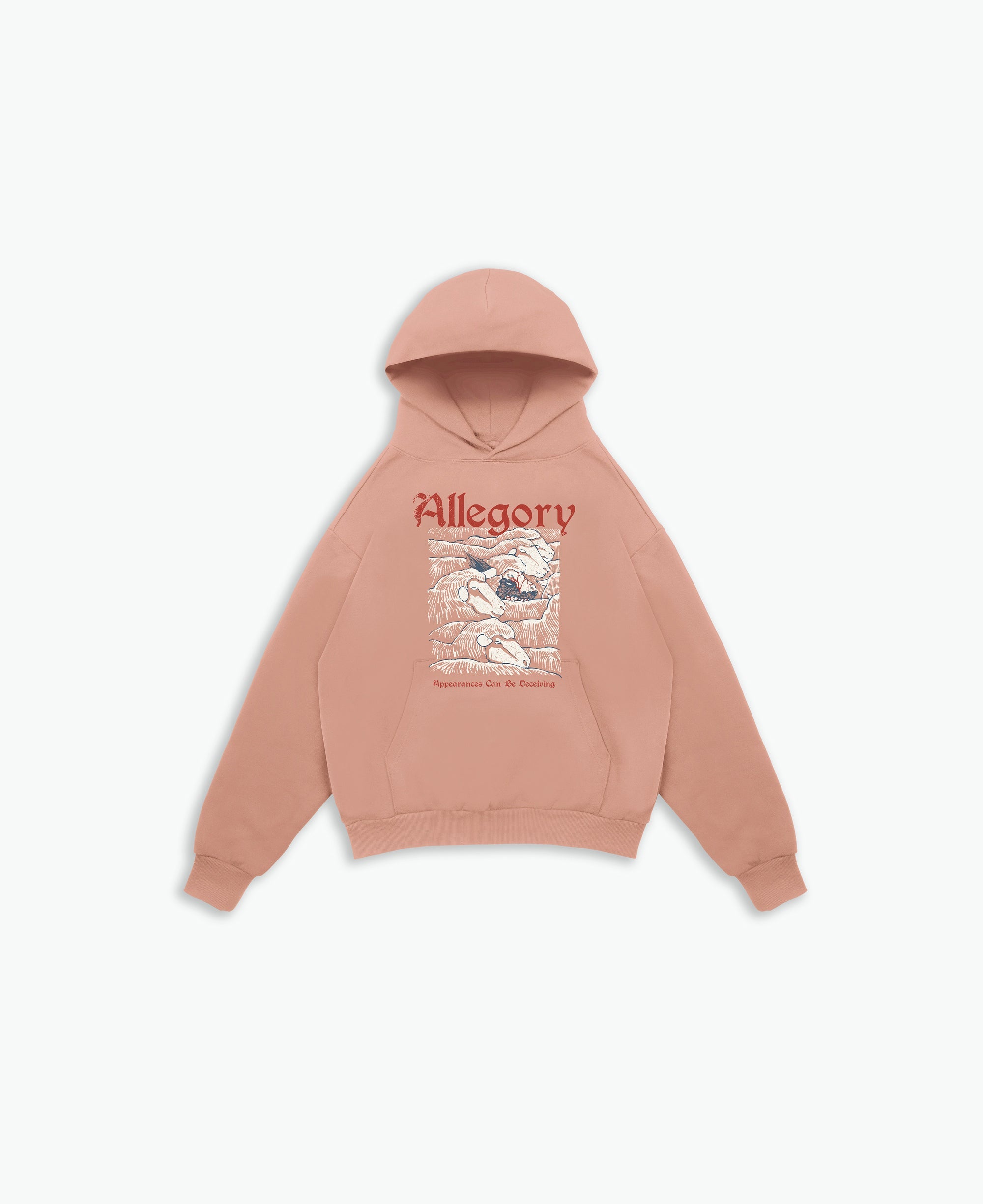 Wolf In Sheep Clothing Hoodie / Terracotta-1