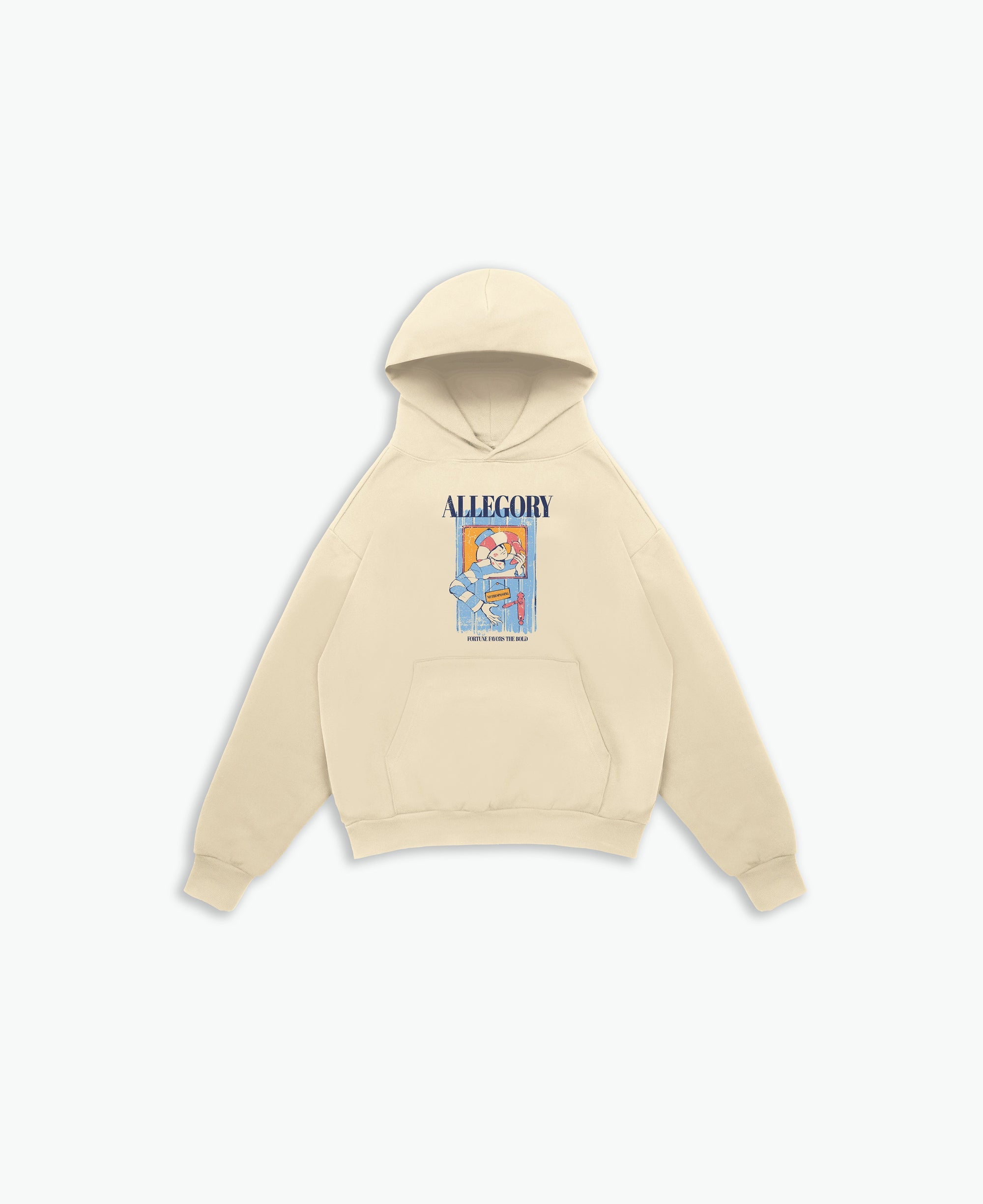 Fortune Favors The Bold Hoodie / Washed Gold-1