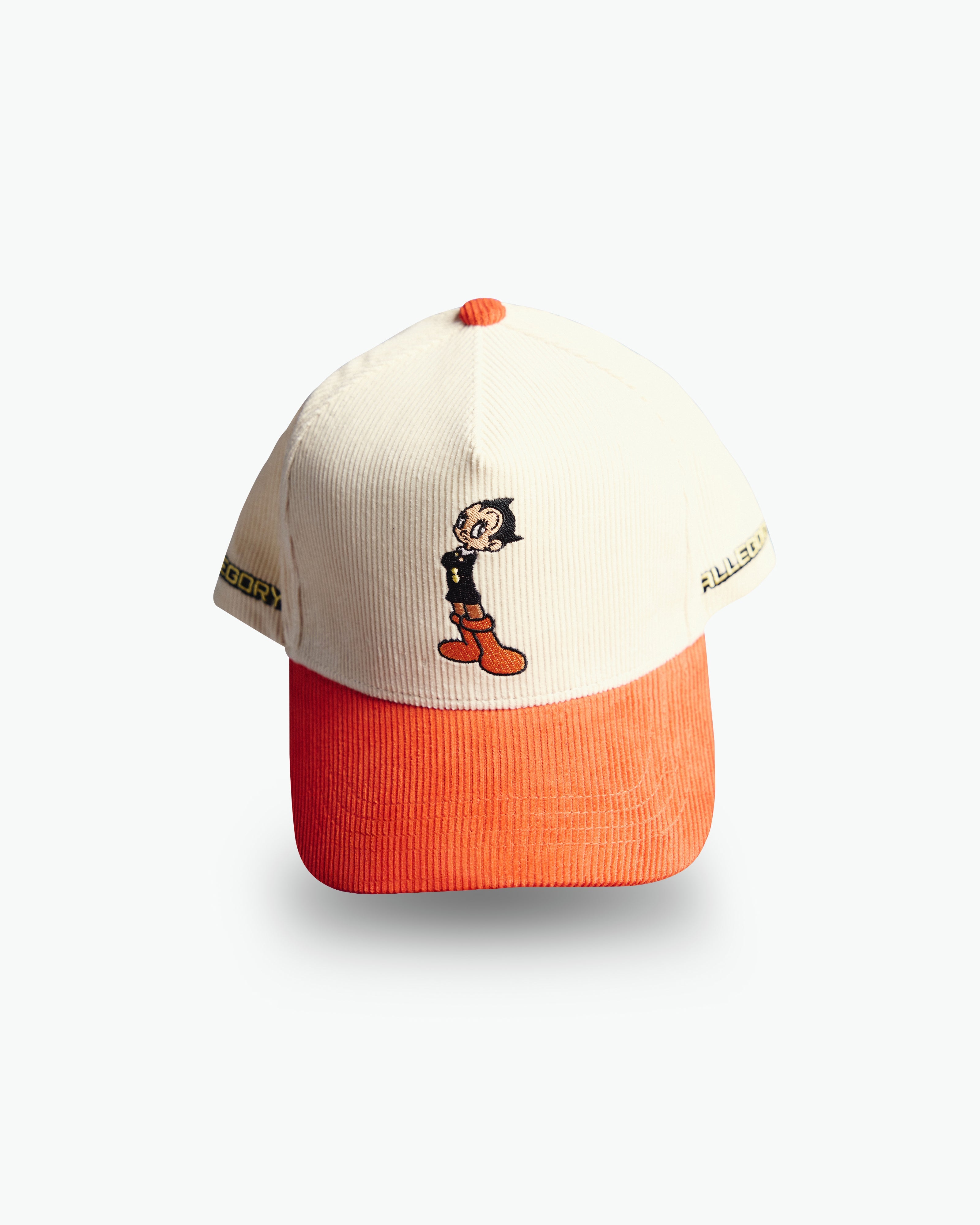 Retro Little Robot Corduroy Hat For Astro Boy™ / Cream / Terracotta Red-2