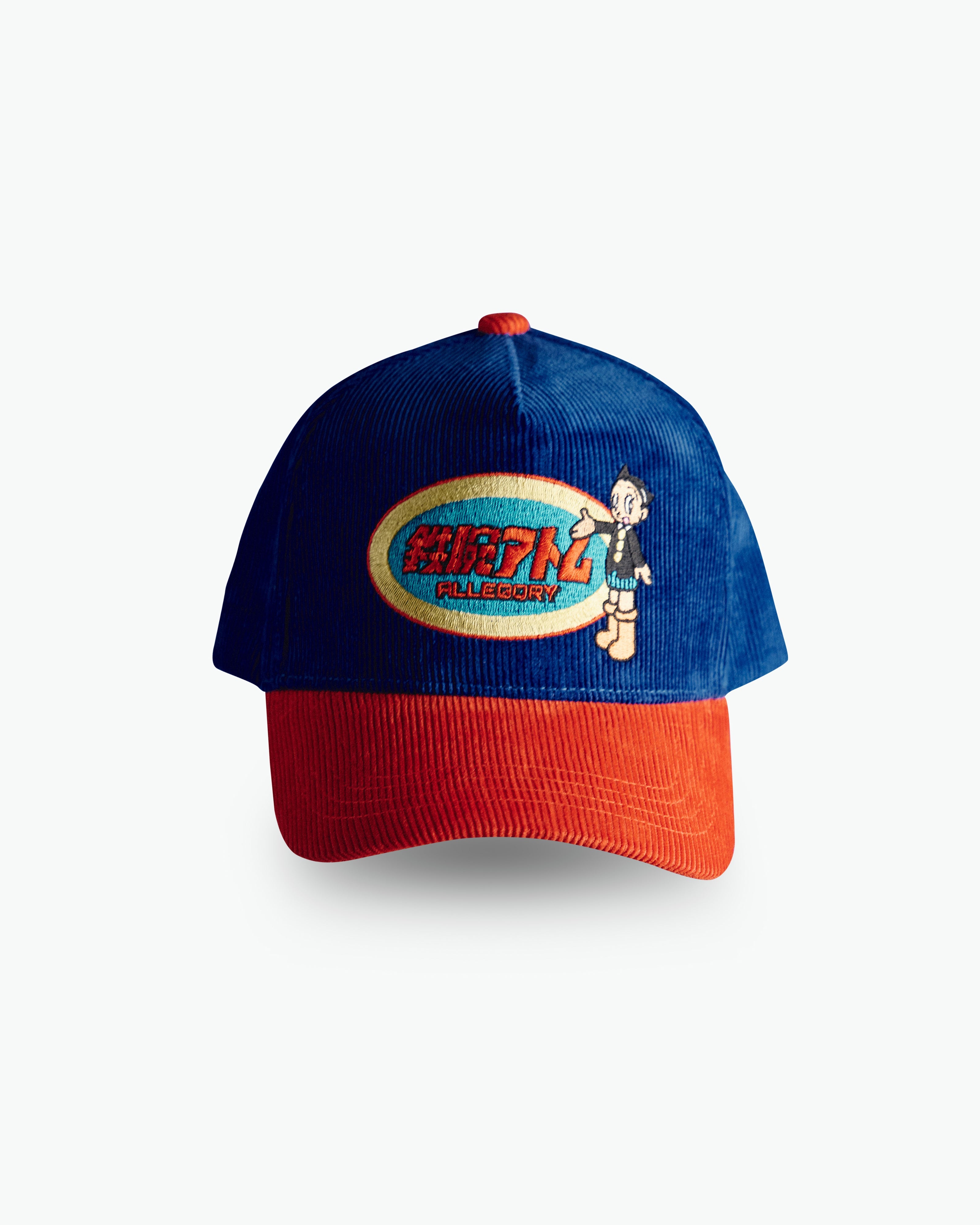 School Boy Mighty Atom Corduroy Hat For Astro Boy™ / Cobalt Blue / Terracotta Red-1