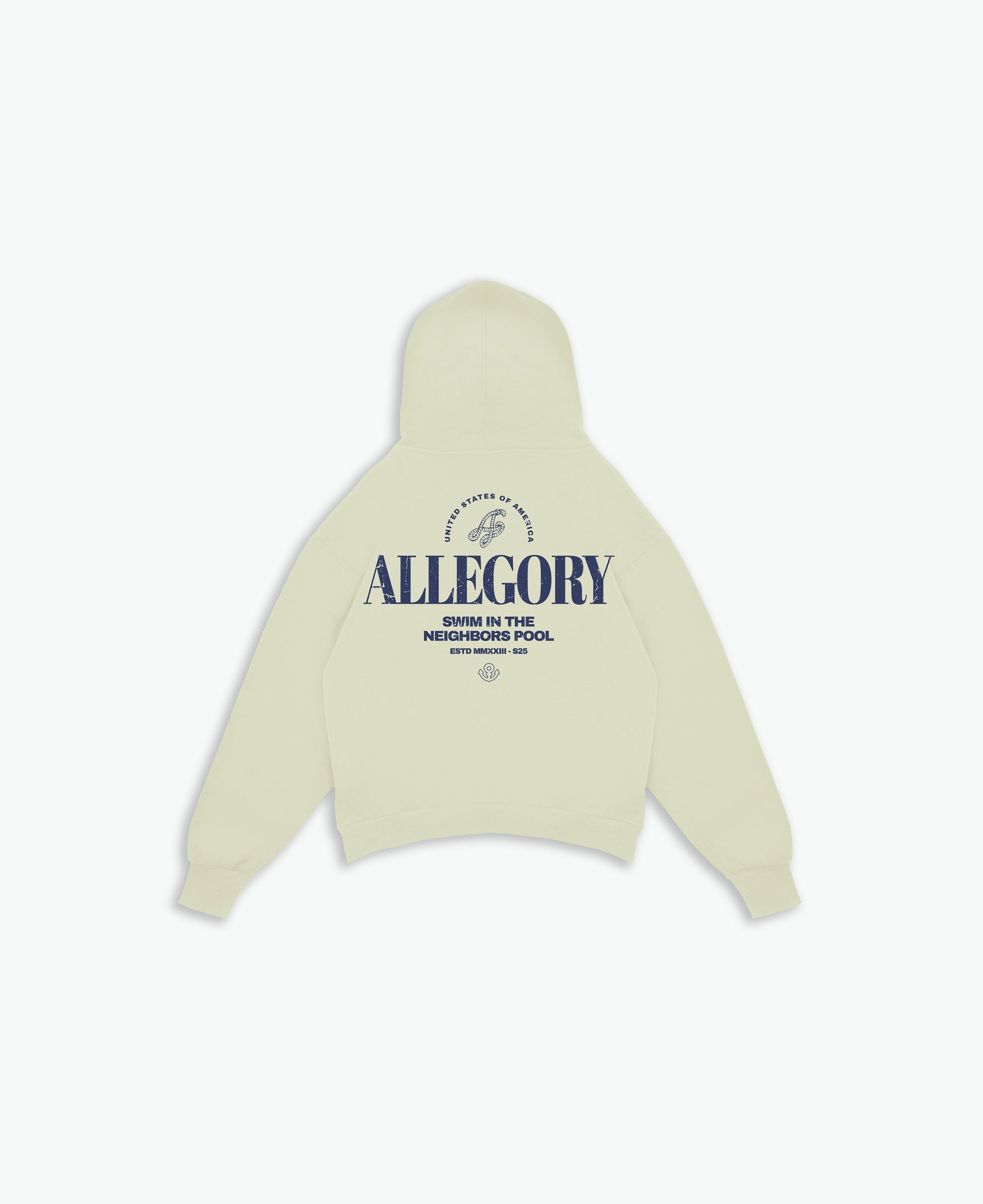 Swim In The Neighbors Pool Hoodie / Sage Green-1