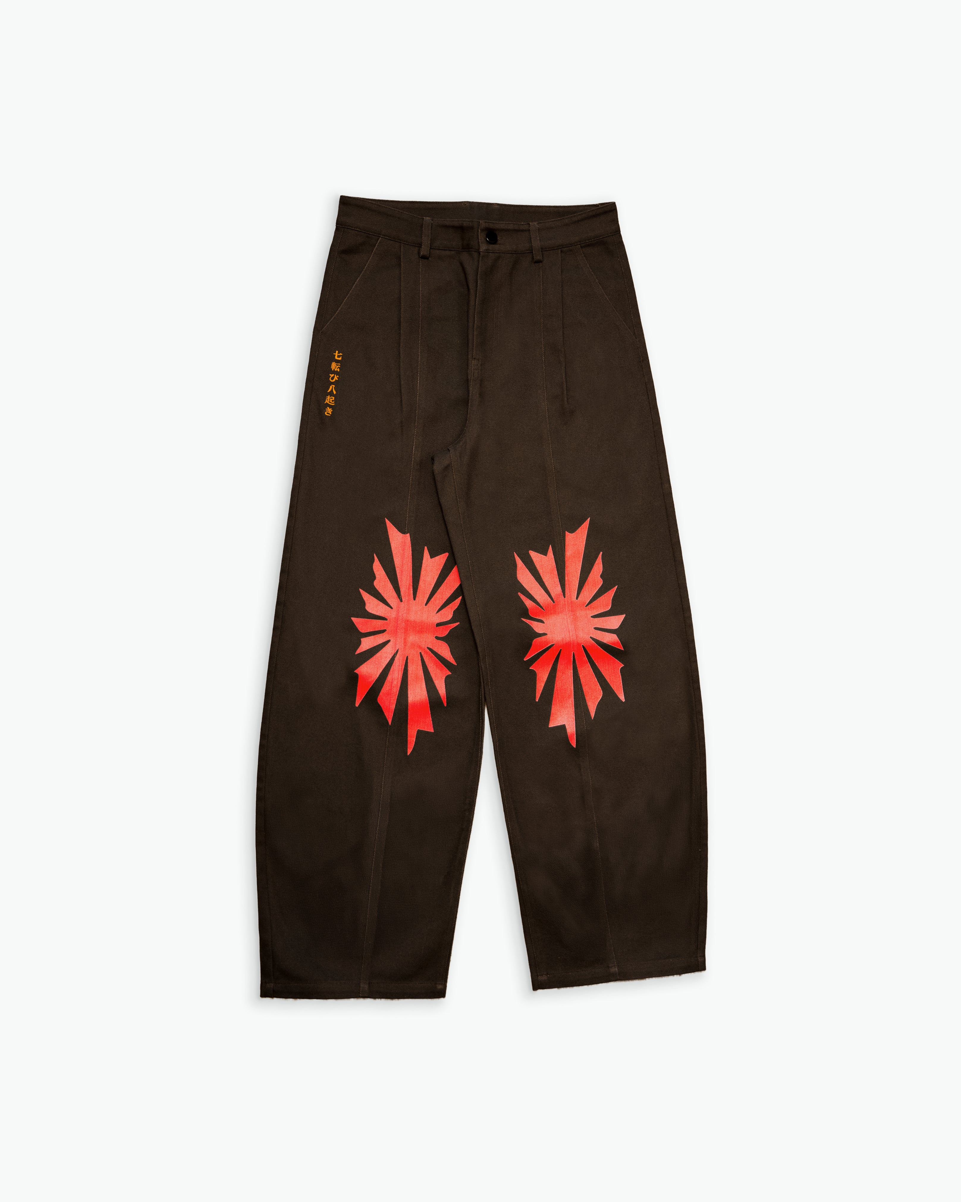 Yokohama Yankii Pleated Baggy Trousers-1