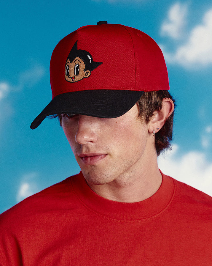 Classic Astro Boy Corduroy Hat For Astro Boy / Imperial Red / Black-1