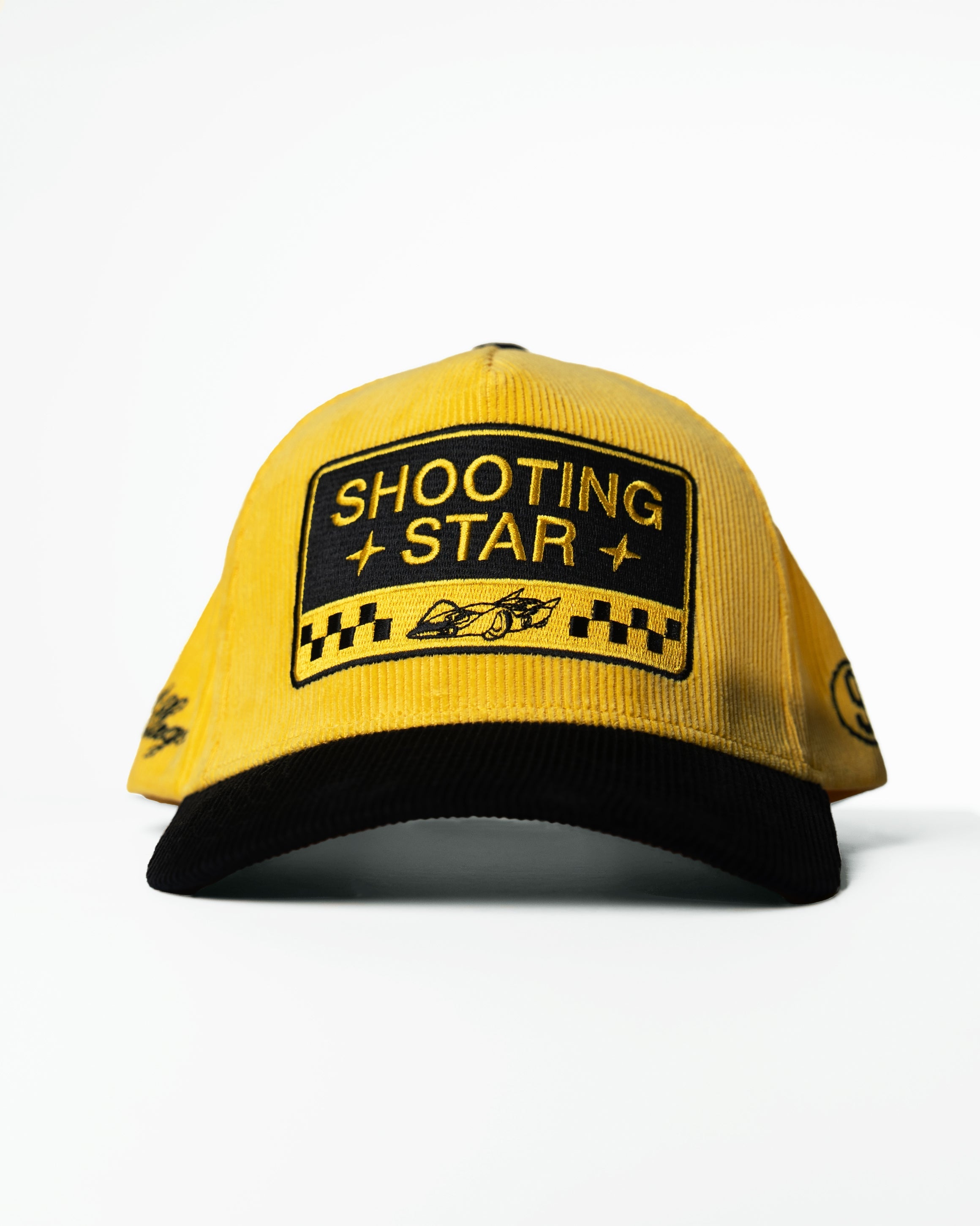 Shooting Star Premium Corduroy Hat For Speed Racer™ / Mustard Yellow / Black-1