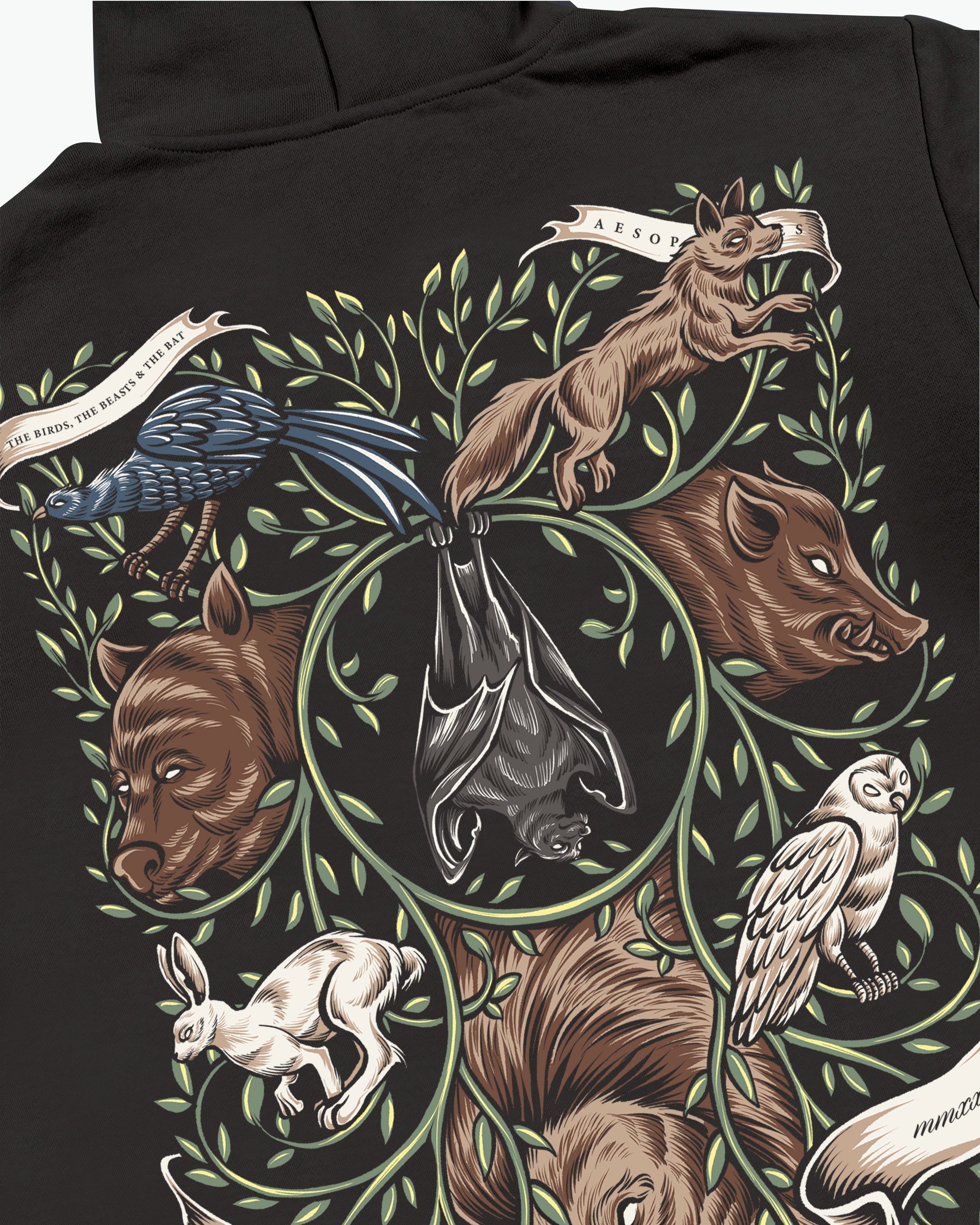 Bat, The Bird And The Beast Hoodie / Charcoal-3