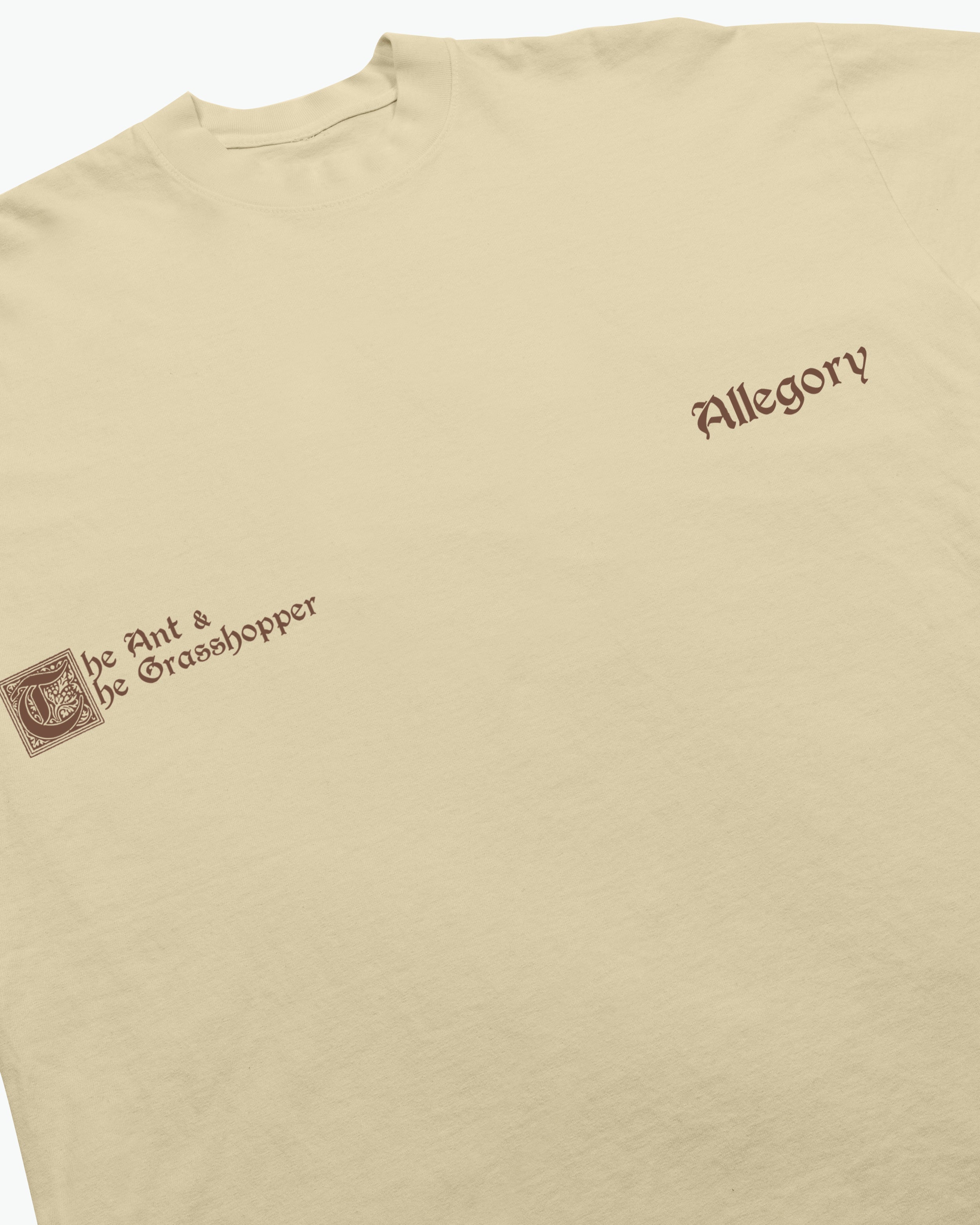 Ant And The Grasshopper Tee / Washed Gold-4