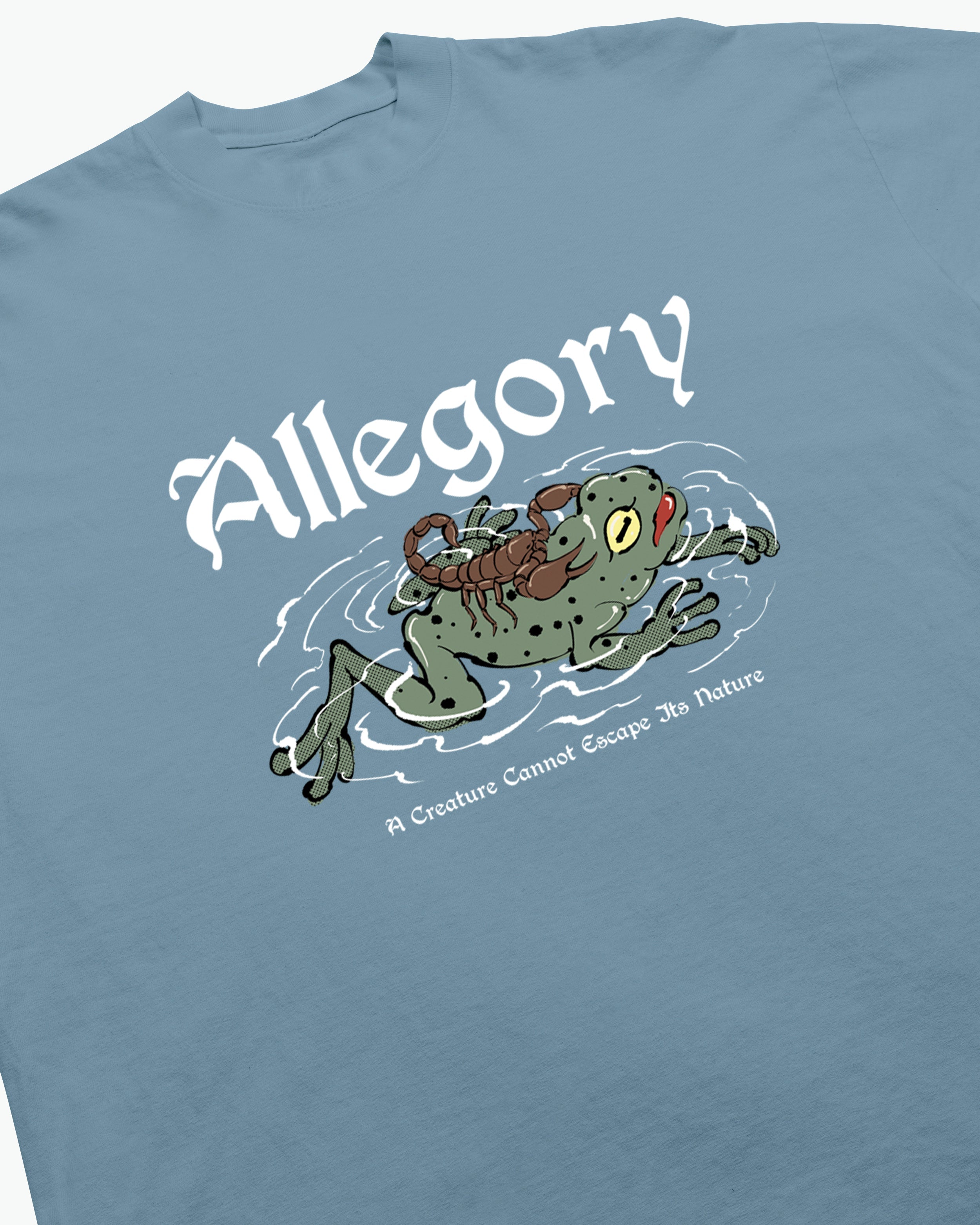 Scorpion and The Frog Tee / Soft Denim Blue-2