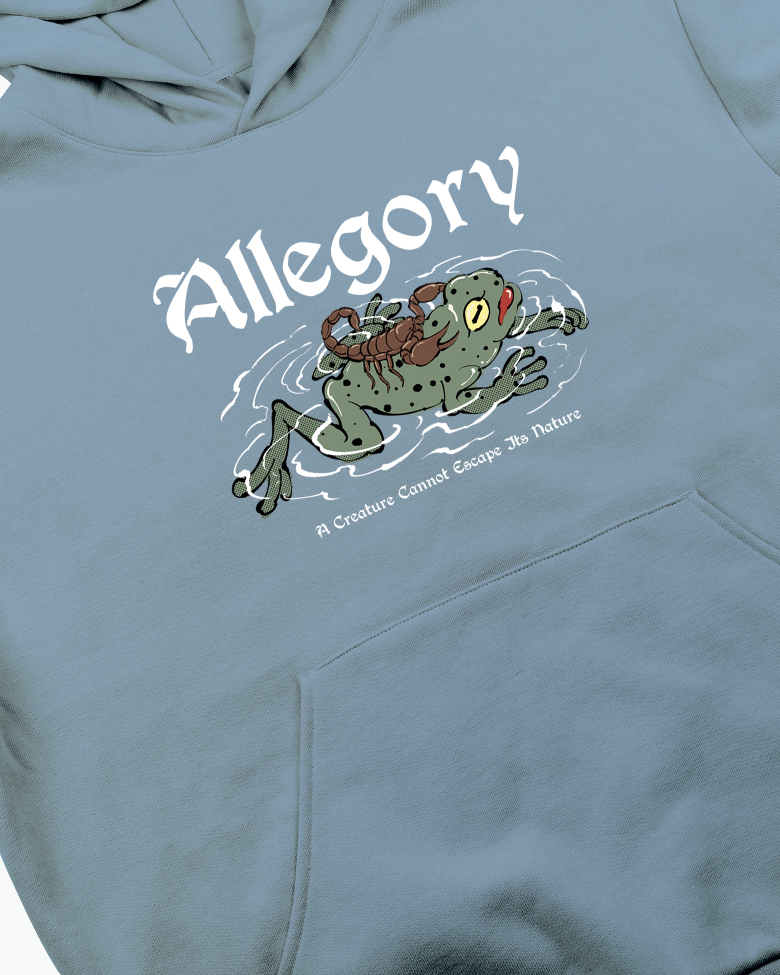Scorpion and The Frog Hoodie / Soft Denim Blue-2