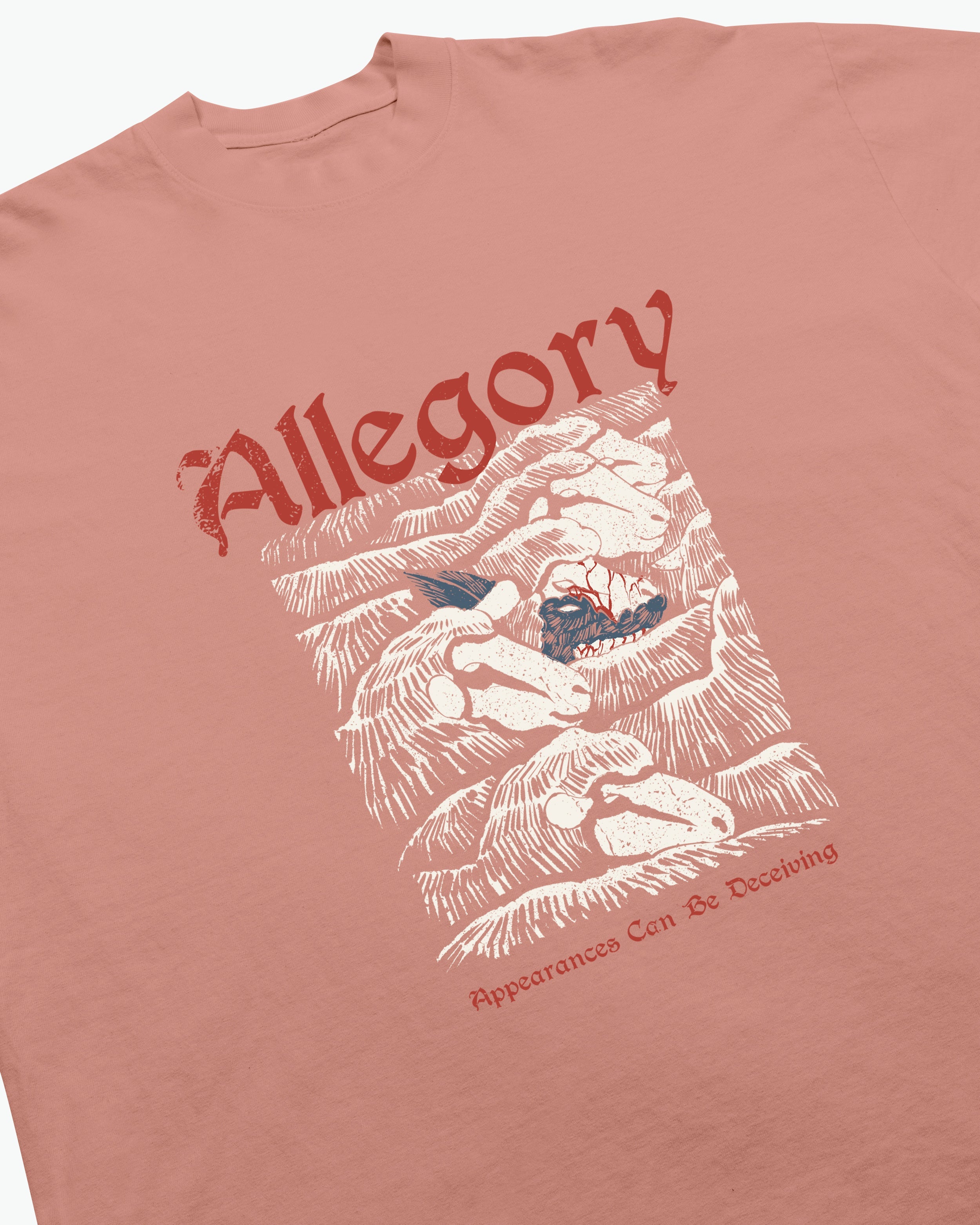 Wolf In Sheep Clothing Tee / Terracota-2
