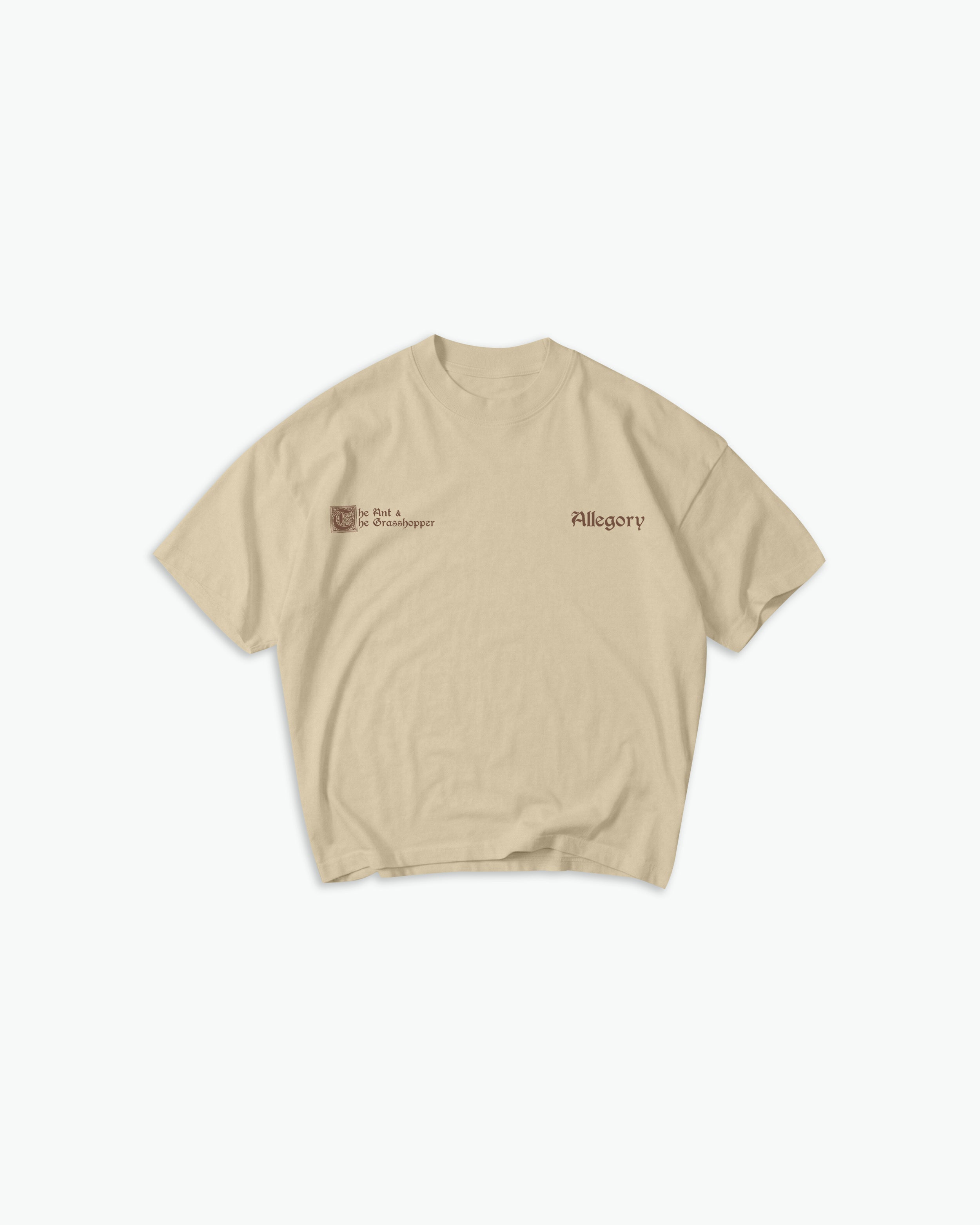 Ant And The Grasshopper Tee / Washed Gold-2