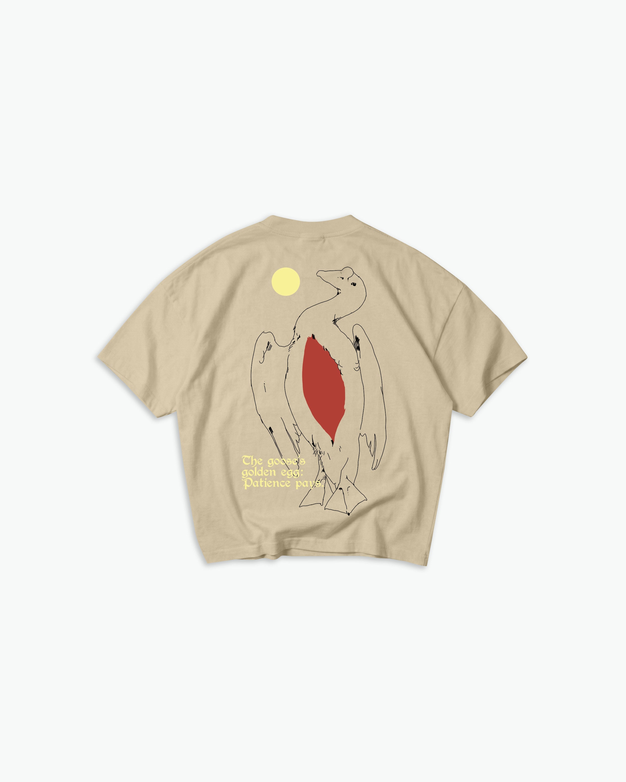 Golden Goose Tee / Washed Gold-1